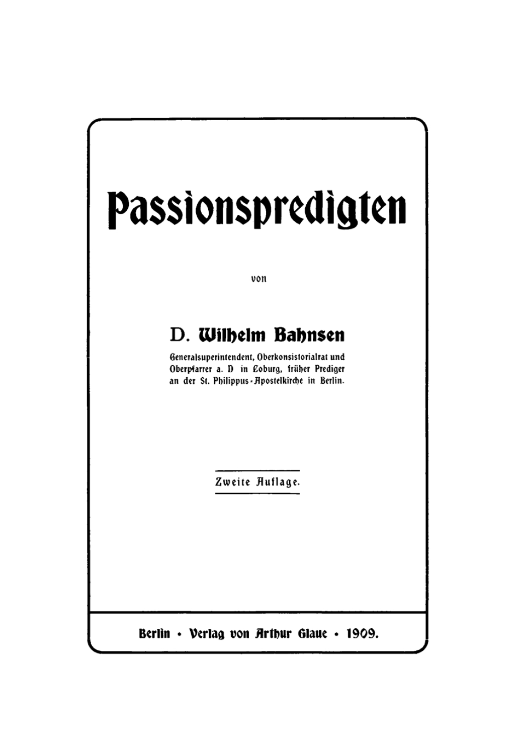 Passionspredigten 2nd Edition â€“ PDF/EPUB Version Downloadable