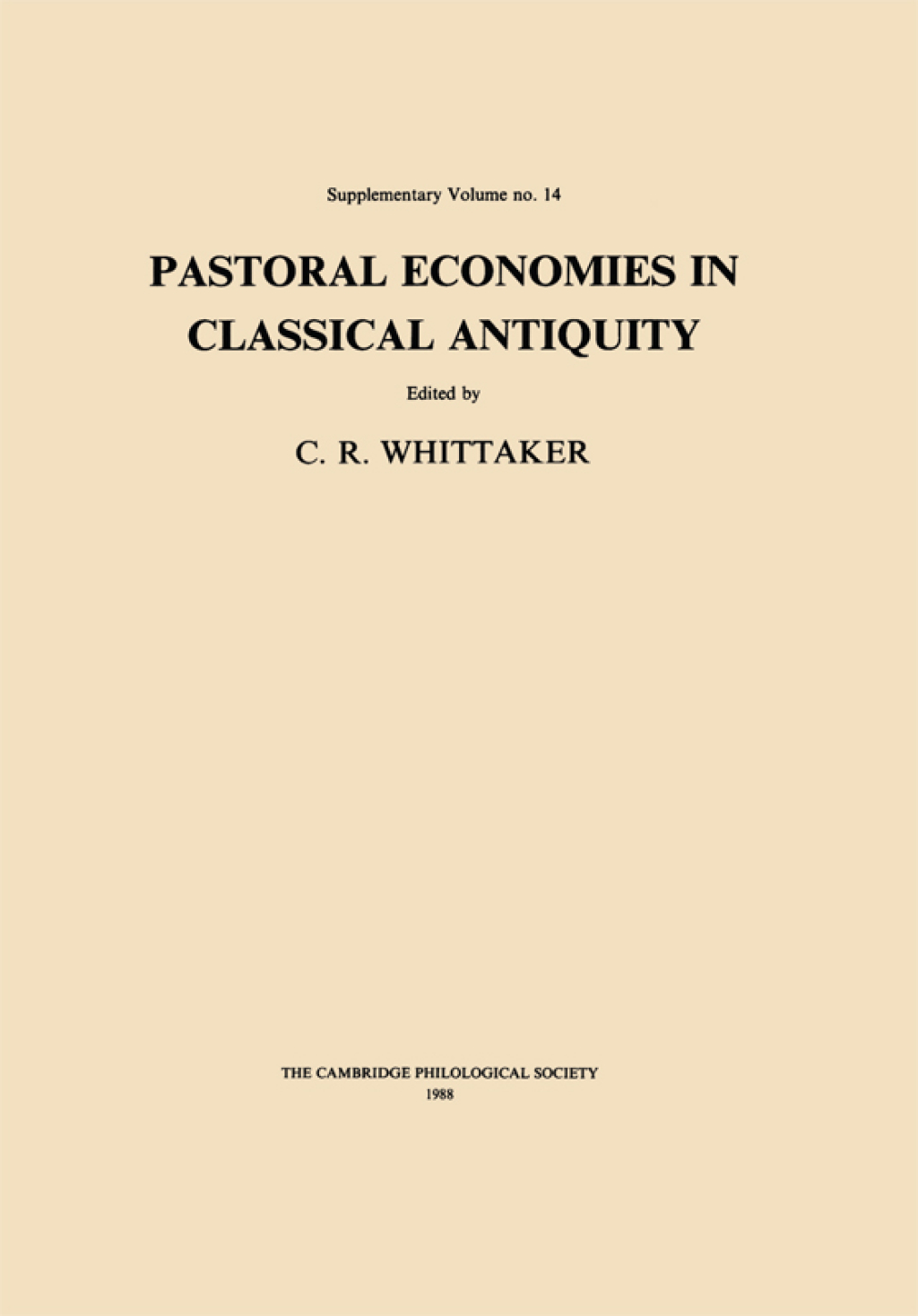 Pastoral Economies in Classical Antiquity  â€“ PDF/EPUB Version Downloadable