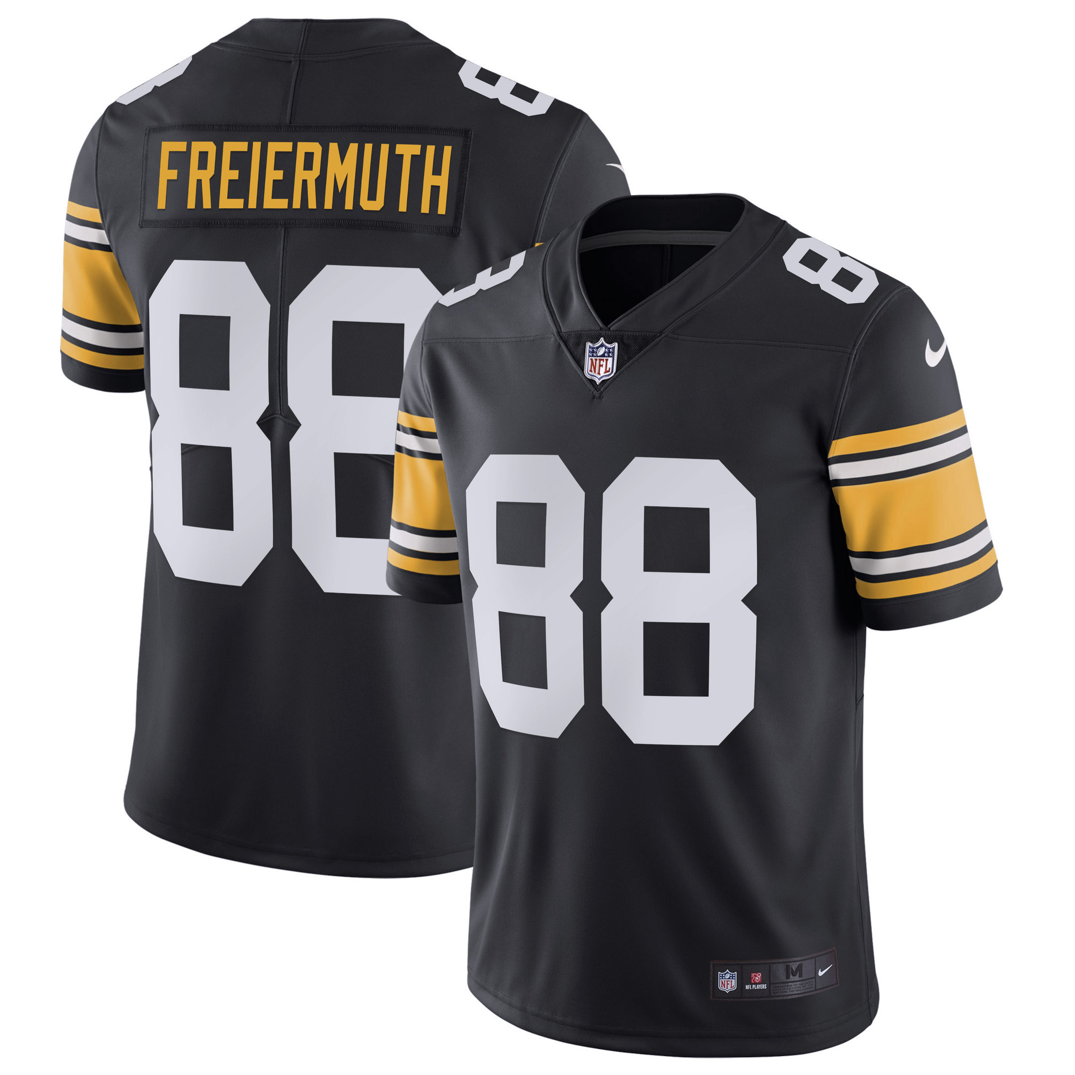 Pat Freiermuth Men's Pittsburgh Steelers Alternate Vapor Untouchable Limited - Black - All Stitched Alternate Vapor Jersey - All Stitched