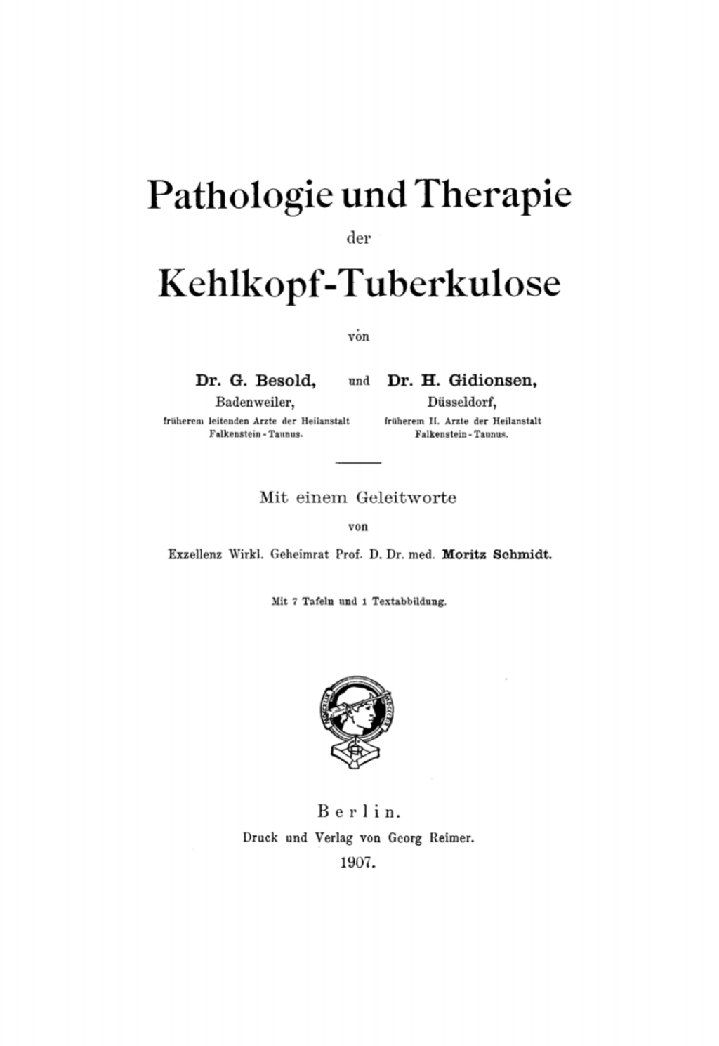 Pathologie und Therapie der Kehlkopf-Tuberkulose 1st Edition â€“ PDF/EPUB Version Downloadable