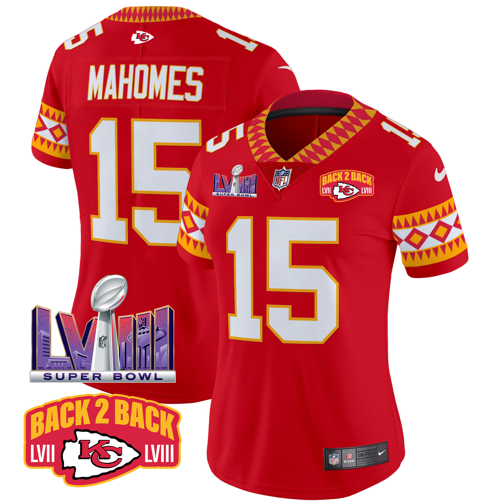 Patrick Mahomes Women's Kansas City Chiefs Special Vapor Limited Red Jersey - All Stitched
