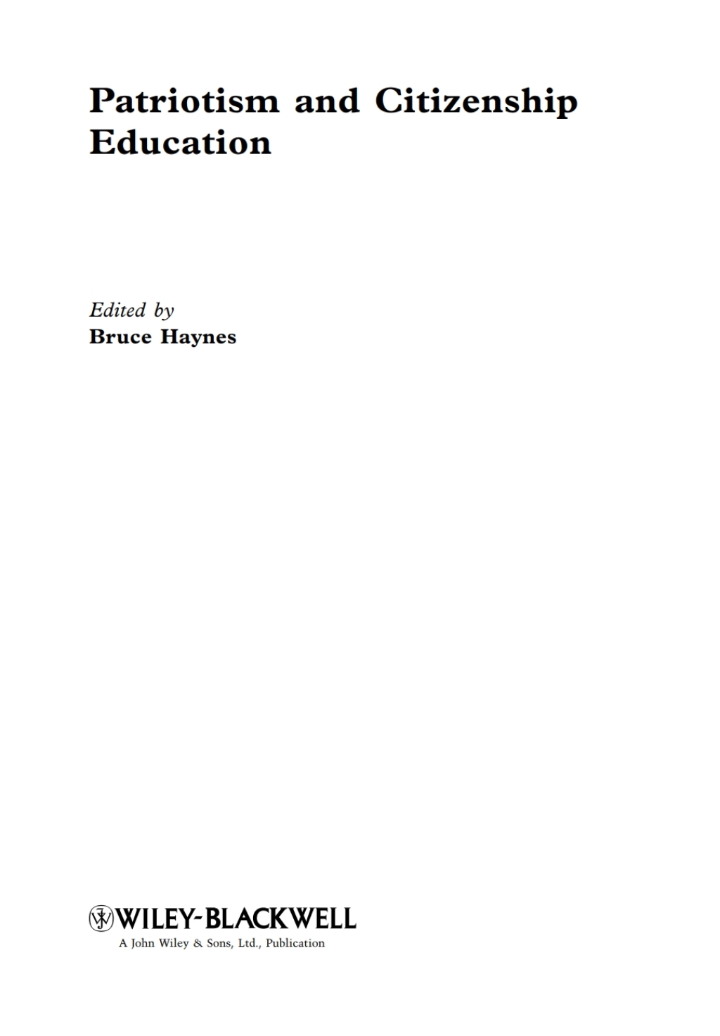 Patriotism and Citizenship Education 1st Edition â€“ PDF/EPUB Version Downloadable