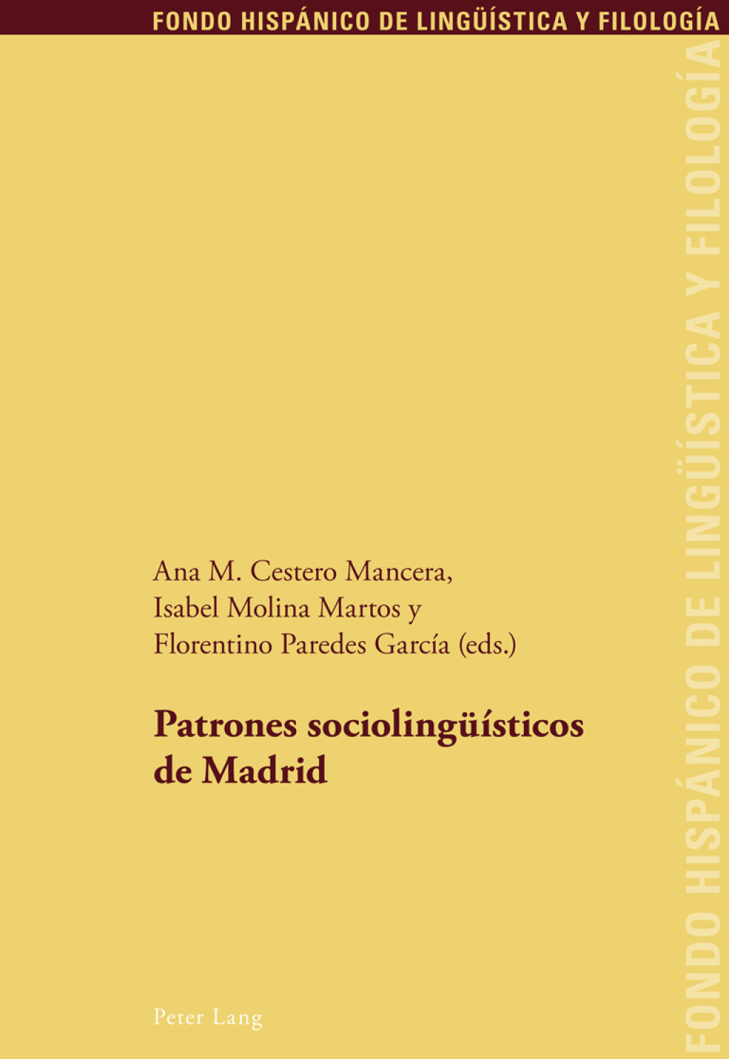 Patrones sociolingÃ¼Ã­sticos de Madrid 1st Edition â€“ PDF/EPUB Version Downloadable