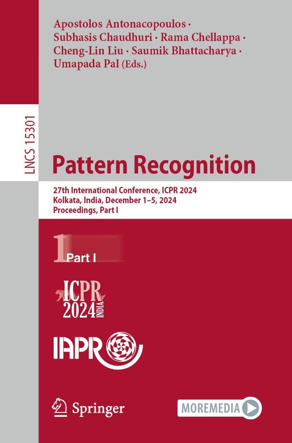 Pattern Recognition 27th International Conference, ICPR 2024, Kolkata, India, December 1â€“5, 2024, Proceedings, Part I  â€“ PDF/EPUB Version Downloadable