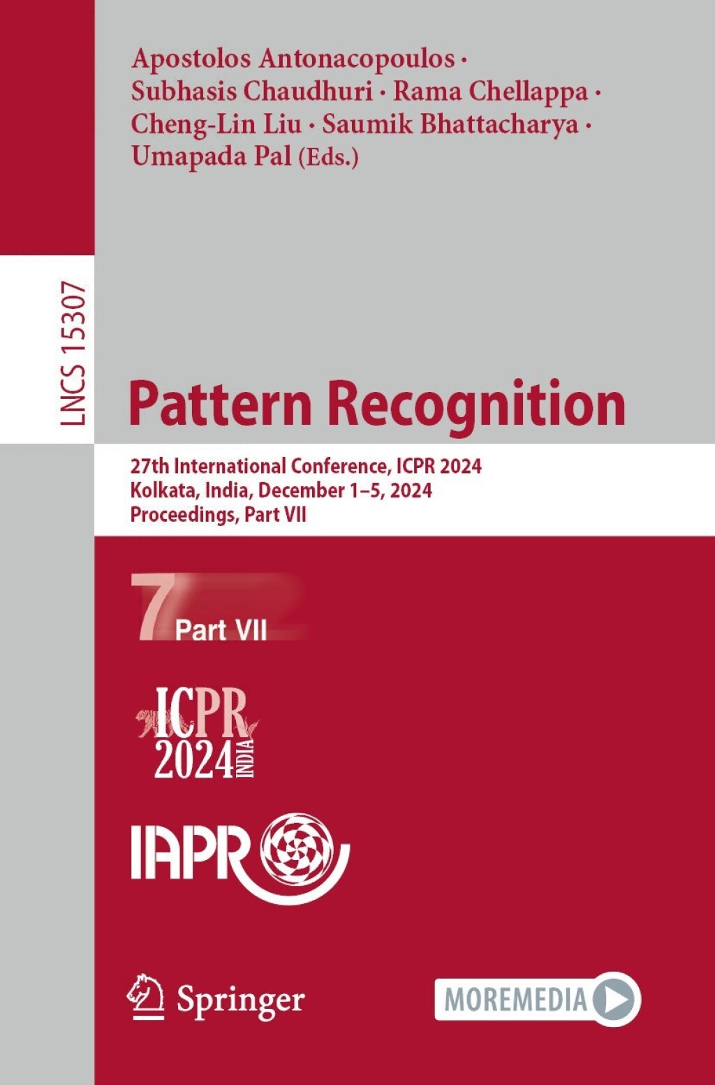 Pattern Recognition 27th International Conference, ICPR 2024, Kolkata, India, December 1â€“5, 2024, Proceedings, Part VII  â€“ PDF/EPUB Version Downloadable