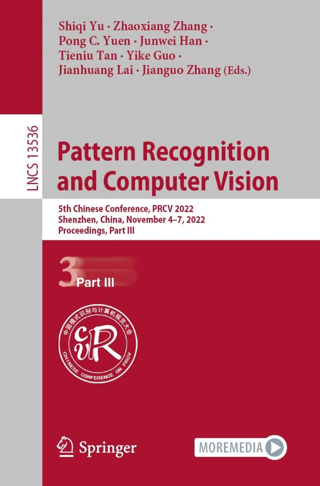 Pattern Recognition and Computer Vision 5th Chinese Conference, PRCV 2022, Shenzhen, China, November 4â€“7, 2022, Proceedings, Part III  â€“ PDF/EPUB Version Downloadable