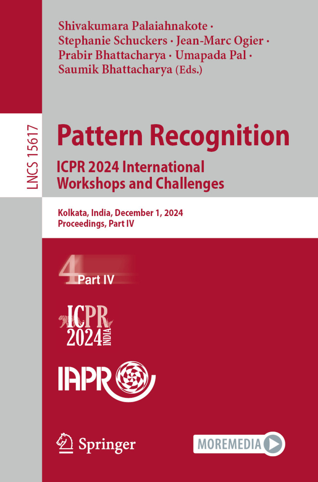 Pattern Recognition. ICPR 2024 International Workshops and Challenges Kolkata, India, December 1, 2024, Proceedings, Part IV  â€“ PDF/EPUB Version Downloadable