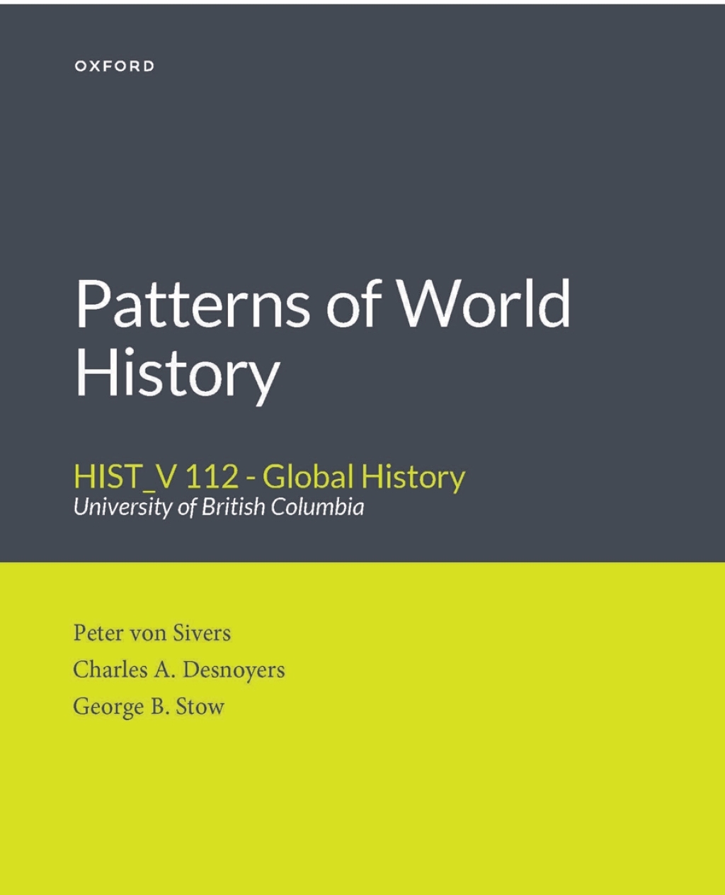 Patterns of World History HIST_V 112 - Global History University of British Columbia Custom Edition  â€“ PDF/EPUB Version Downloadable