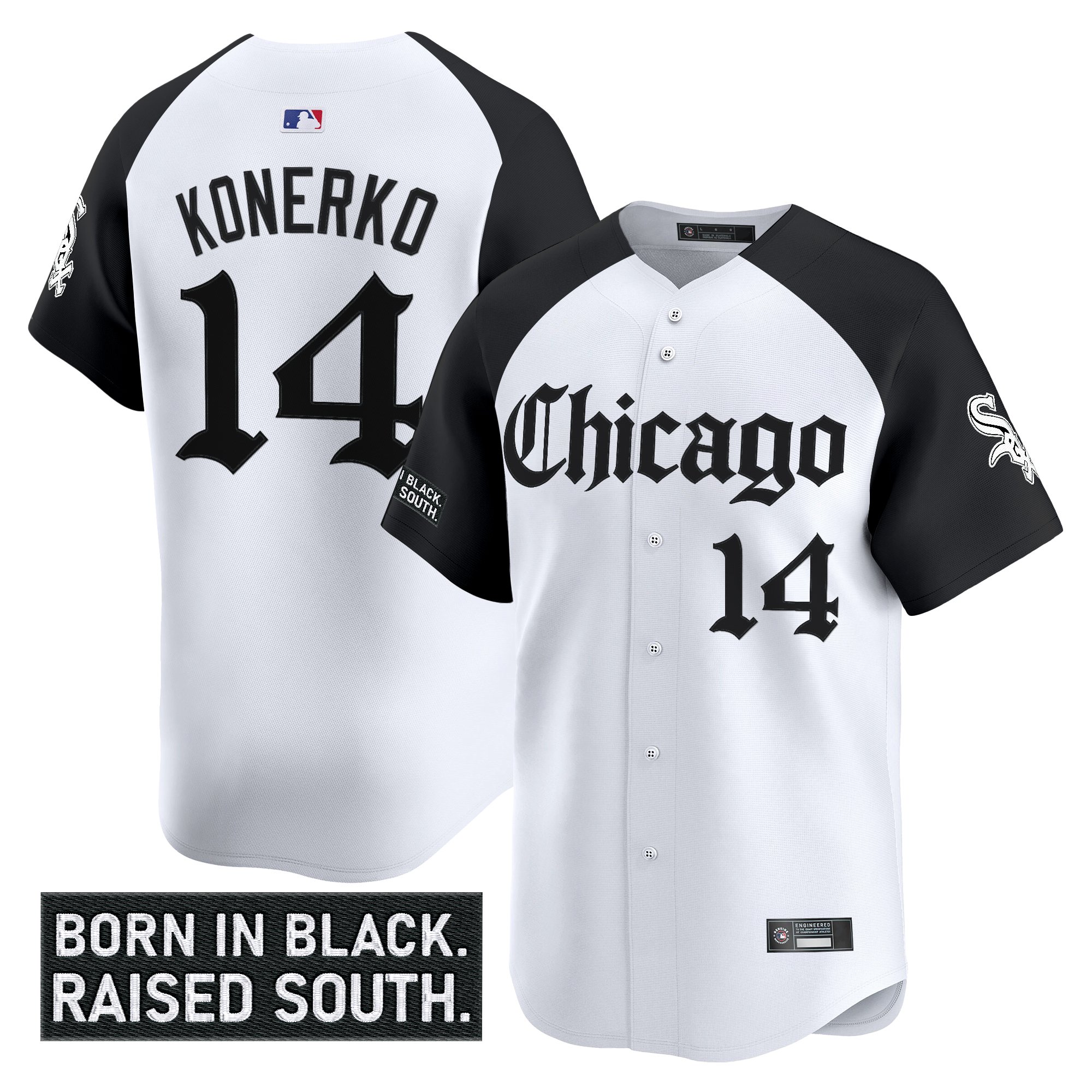 Paul Konerko Men's Chicago White Sox 'Gothic South Side Edition' Vapor Premier Limited Alternate Jersey - All Stitched