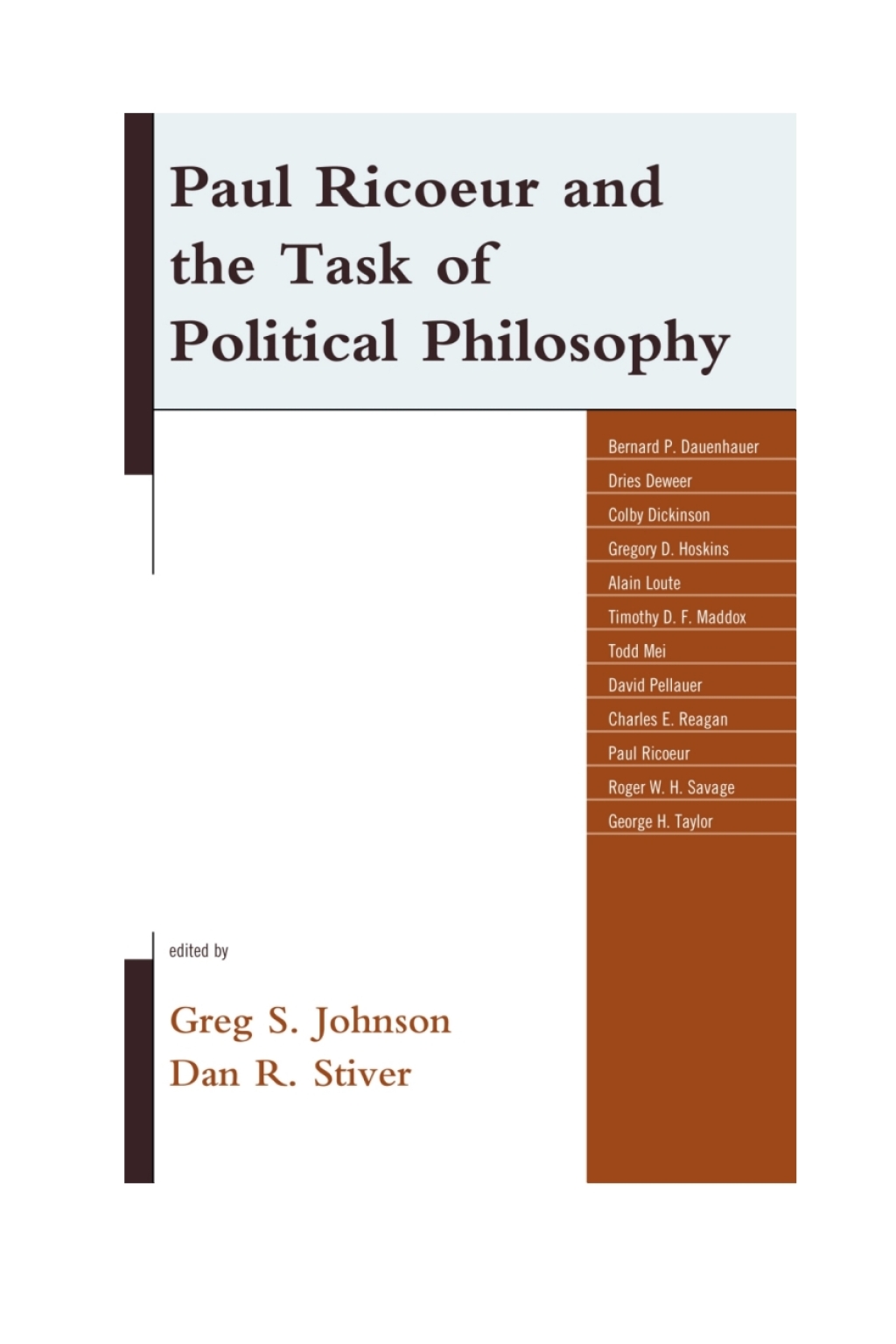 Paul Ricoeur and the Task of Political Philosophy 1st Edition â€“ PDF/EPUB Version Downloadable