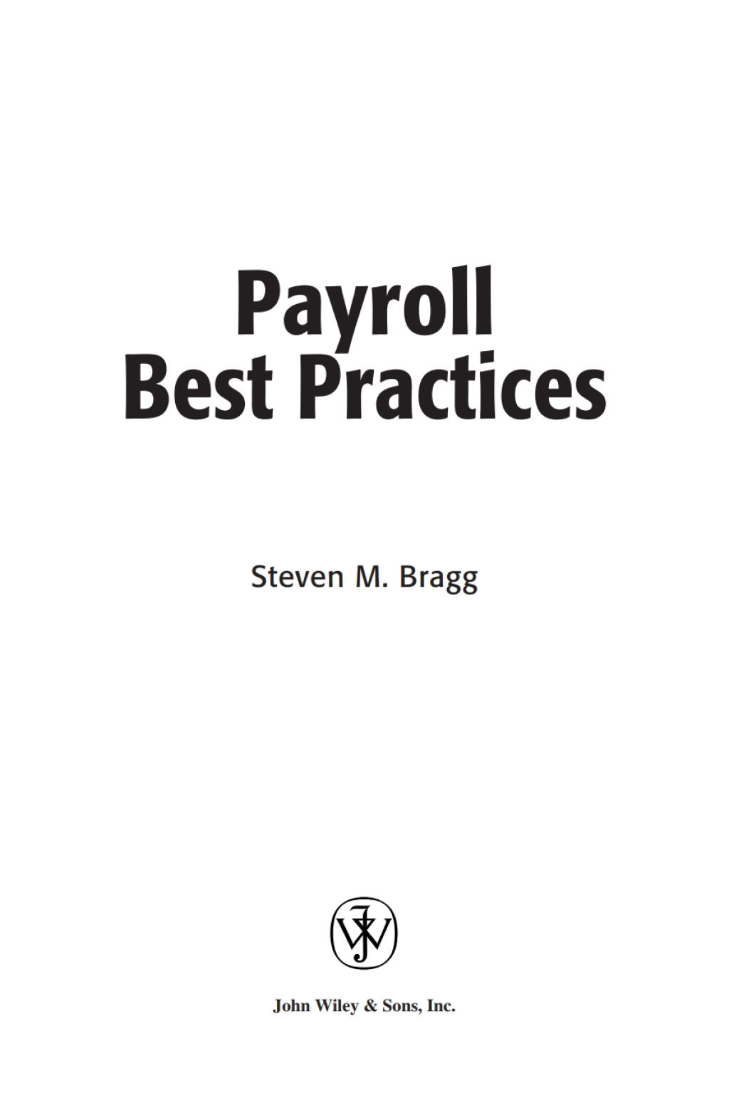 Payroll Best Practices 1st Edition â€“ PDF/EPUB Version Downloadable