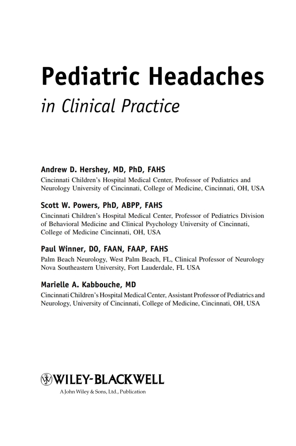 Pediatric Headaches in Clinical Practice 1st Edition â€“ PDF/EPUB Version Downloadable