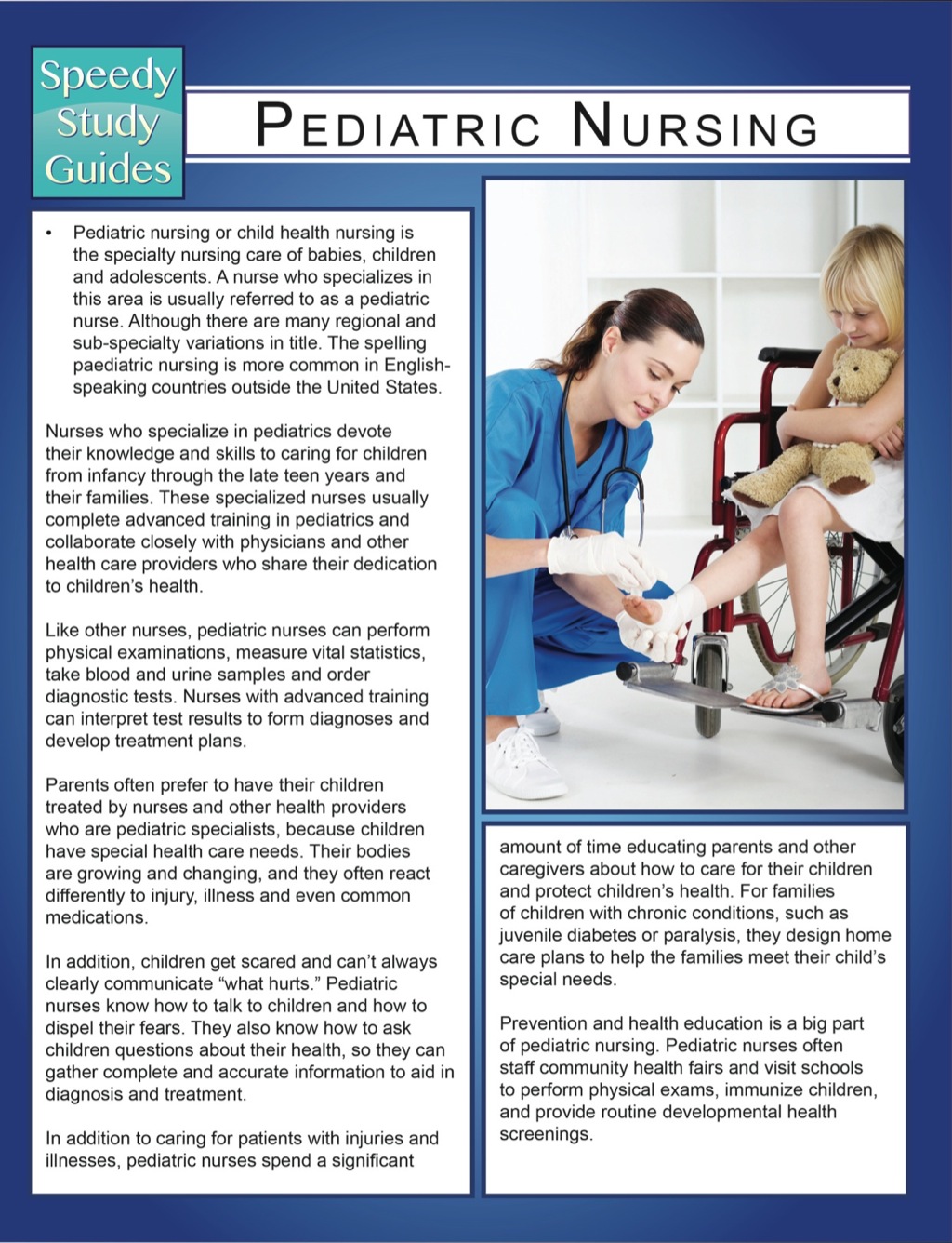 Pediatric Nursing (Speedy Study Guides) - (PDF/EPUB Version)