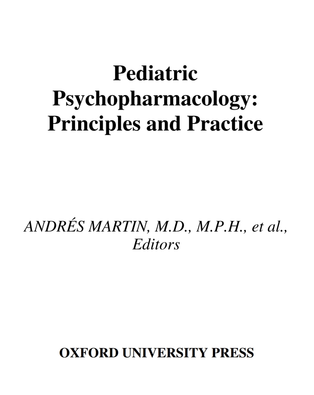 Pediatric Psychopharmacology Principles and Practice 1st Edition â€“ PDF/EPUB Version Downloadable