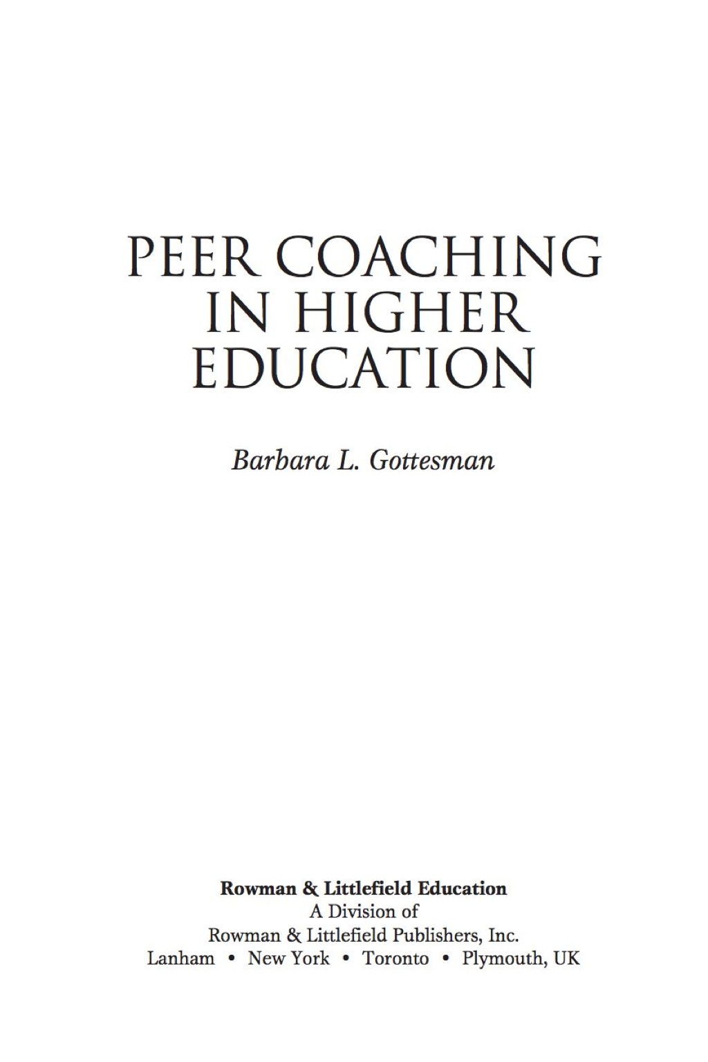 Peer Coaching in Higher Education  â€“ PDF/EPUB Version Downloadable