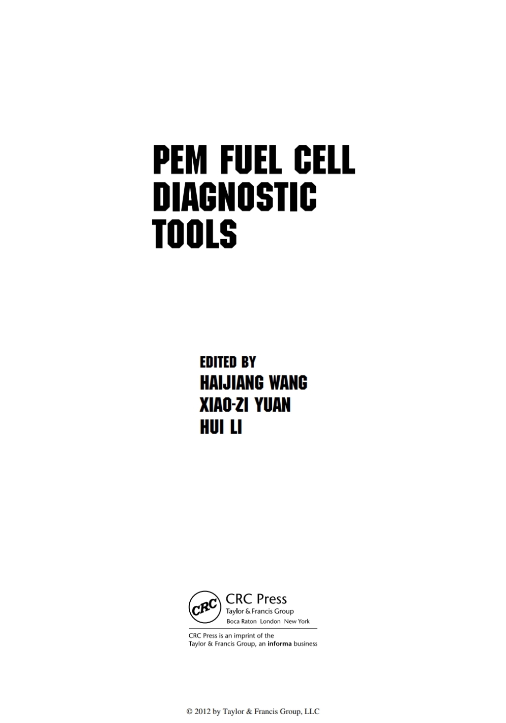 PEM Fuel Cell Durability Handbook, Two-Volume Set 1st Edition â€“ PDF/EPUB Version Downloadable