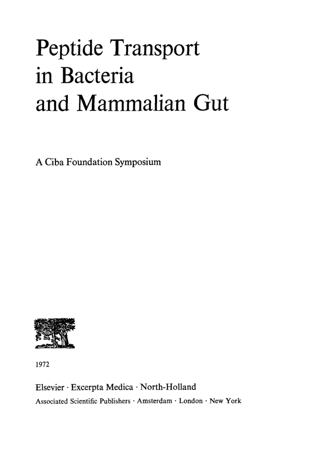 Peptide Transport in Bacteria and Mammalian Gut 1st Edition â€“ PDF/EPUB Version Downloadable