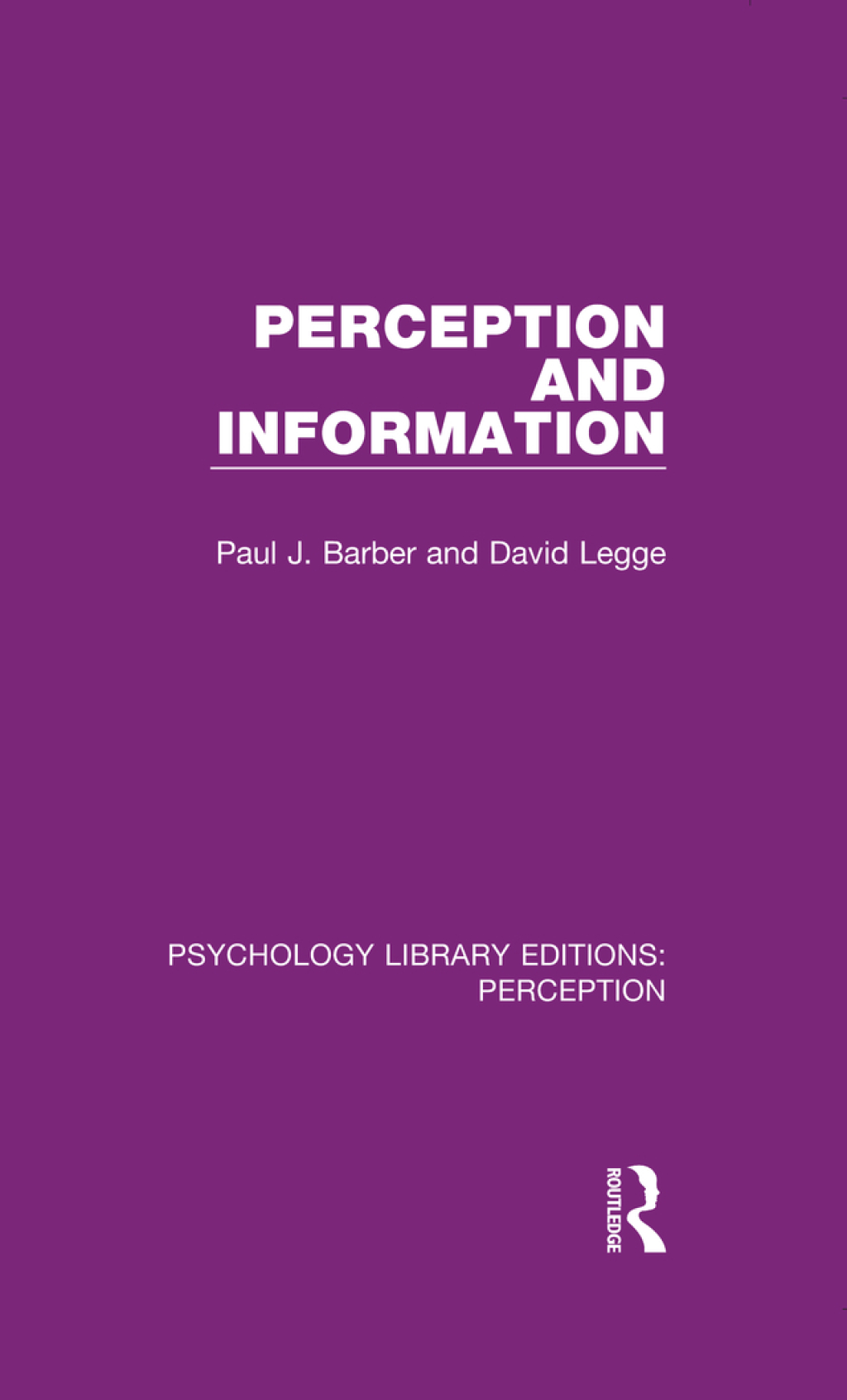 Perception and Information 1st Edition â€“ PDF/EPUB Version Downloadable