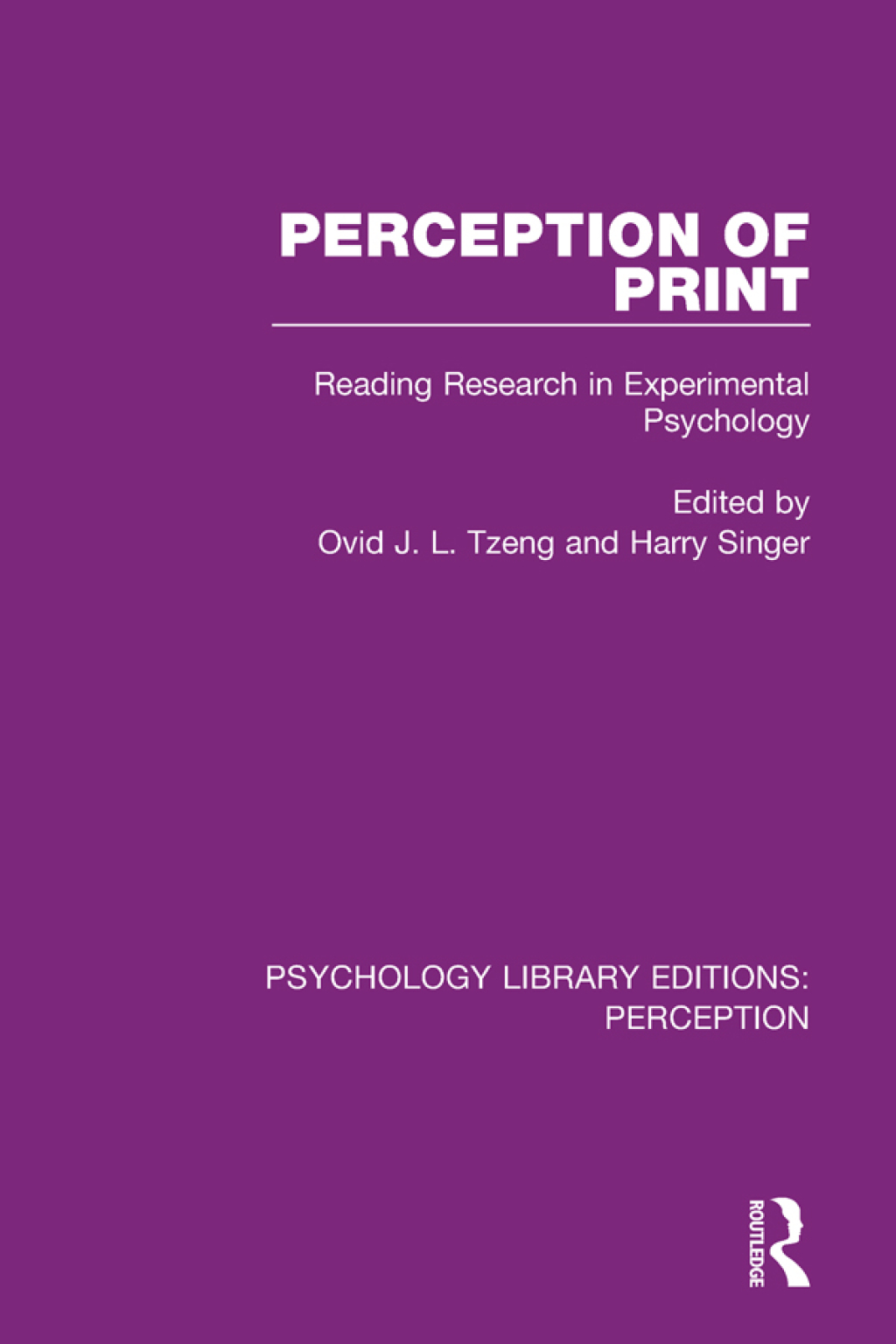 Perception of Print Reading Research in Experimental Psychology 1st Edition â€“ PDF/EPUB Version Downloadable
