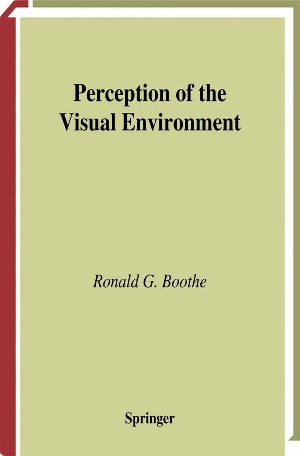Perception of the Visual Environment  â€“ PDF/EPUB Version Downloadable