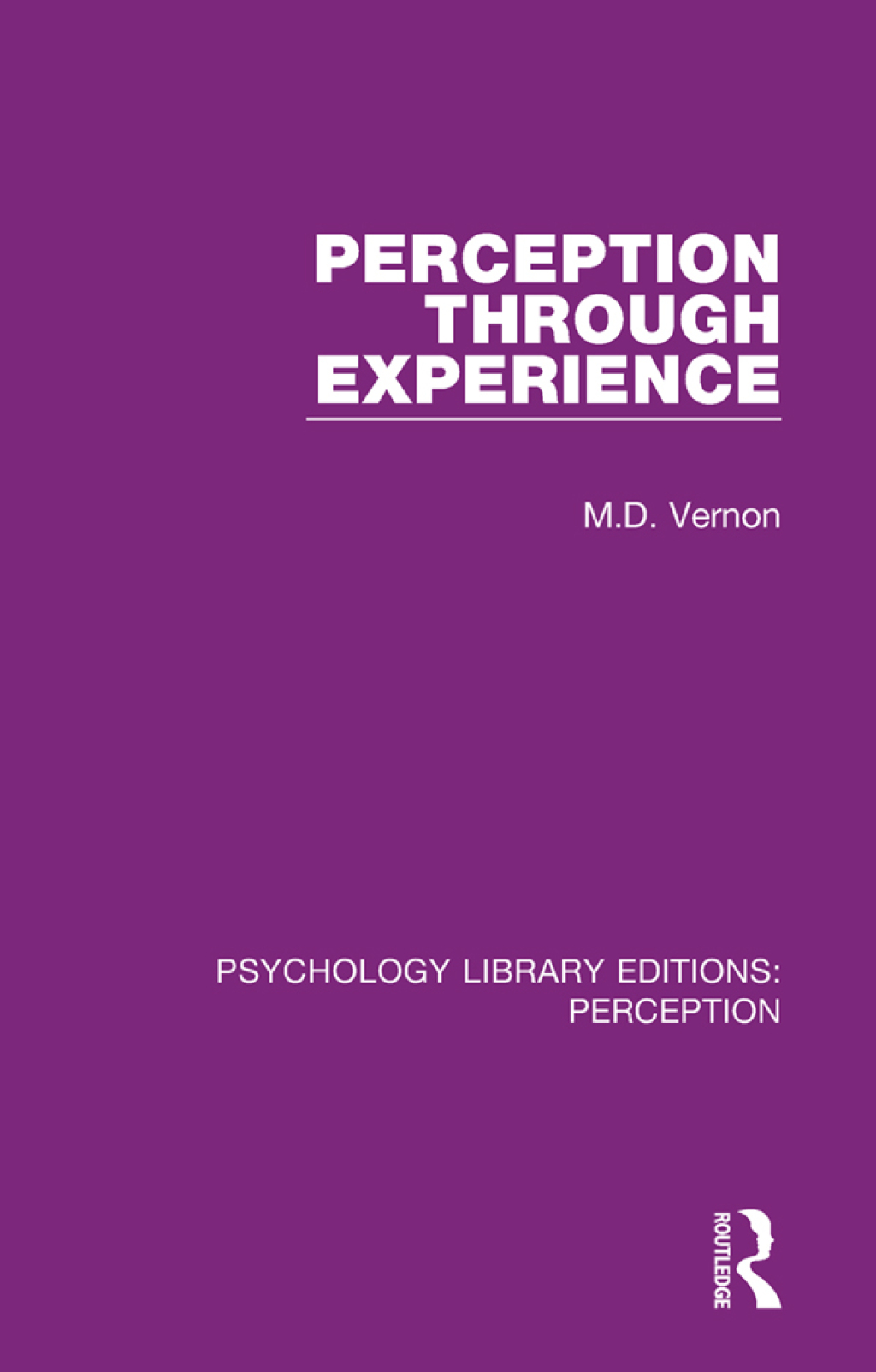 Perception Through Experience 1st Edition â€“ PDF/EPUB Version Downloadable