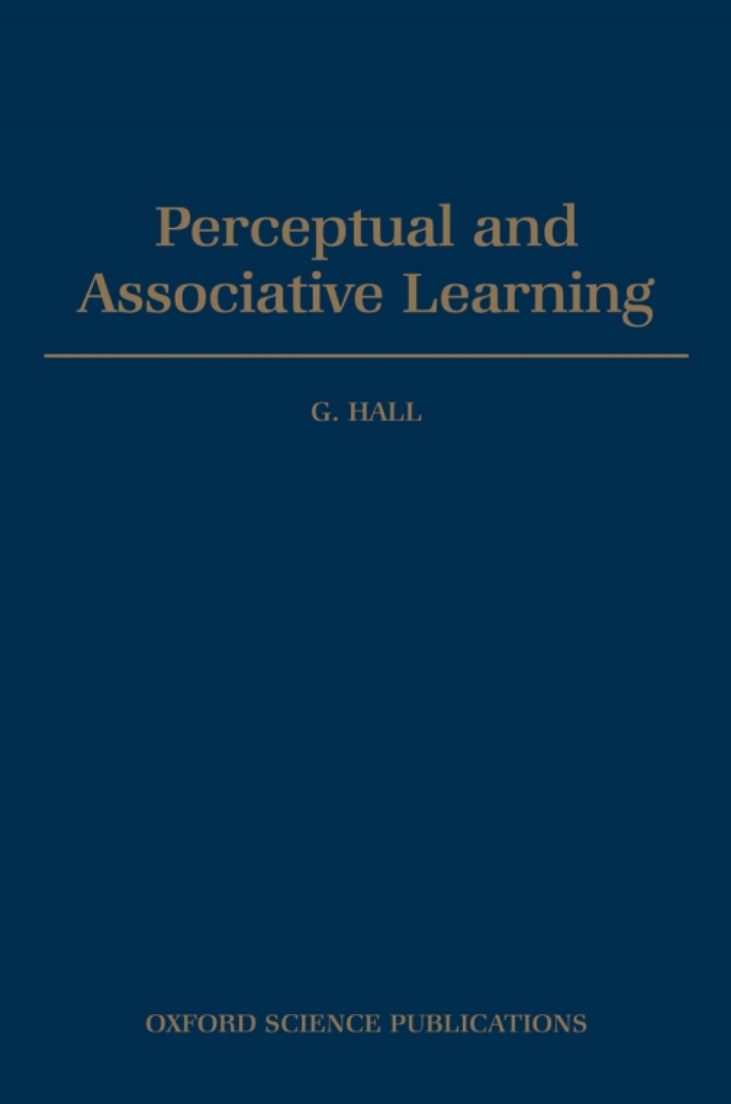 Perceptual and Associative Learning  â€“ PDF/EPUB Version Downloadable
