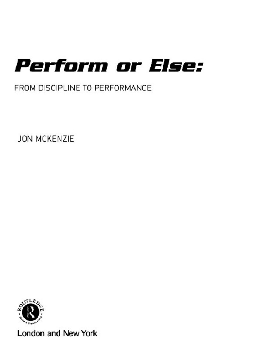 Perform or Else From Discipline to Performance 1st Edition â€“ PDF/EPUB Version Downloadable