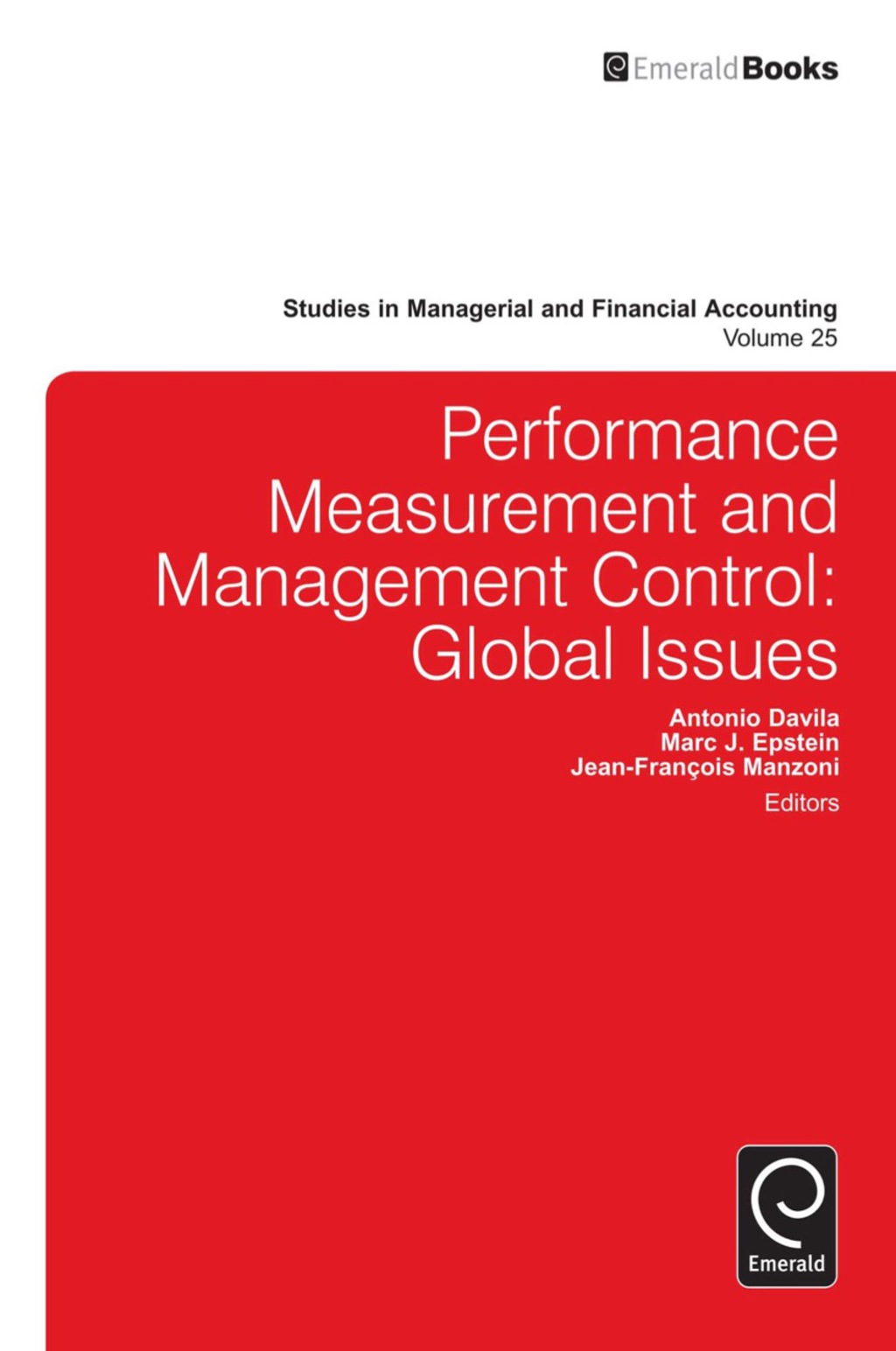 Performance Measurement and Management Control Global Issues  â€“ PDF/EPUB Version Downloadable