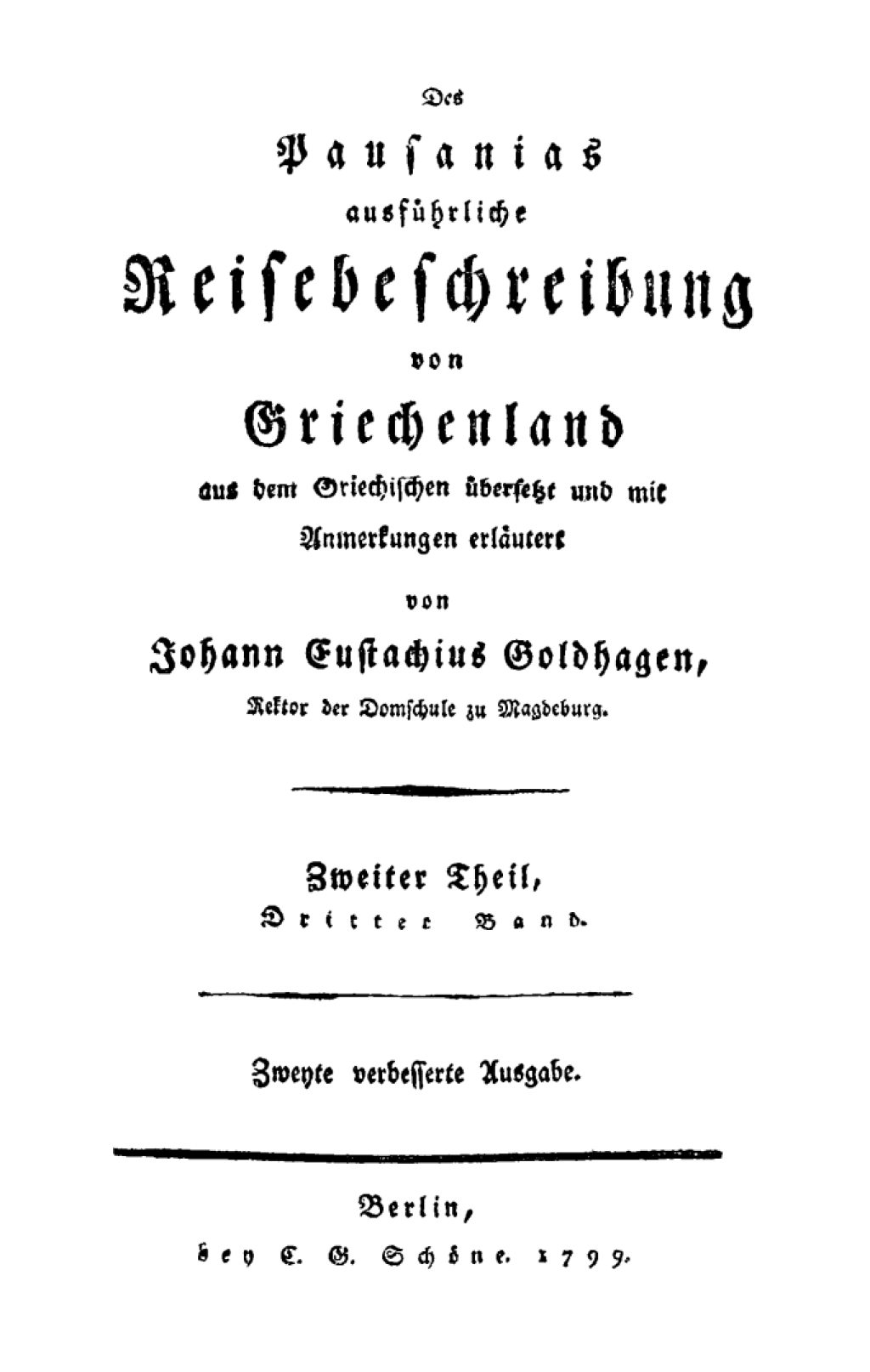 Periegeta Pausanias: Des Pausanias ausfÃ¼hrliche Reisebeschreibung von Griechenland. Band 3, Teil 2 2nd Edition â€“ PDF/EPUB Version Downloadable