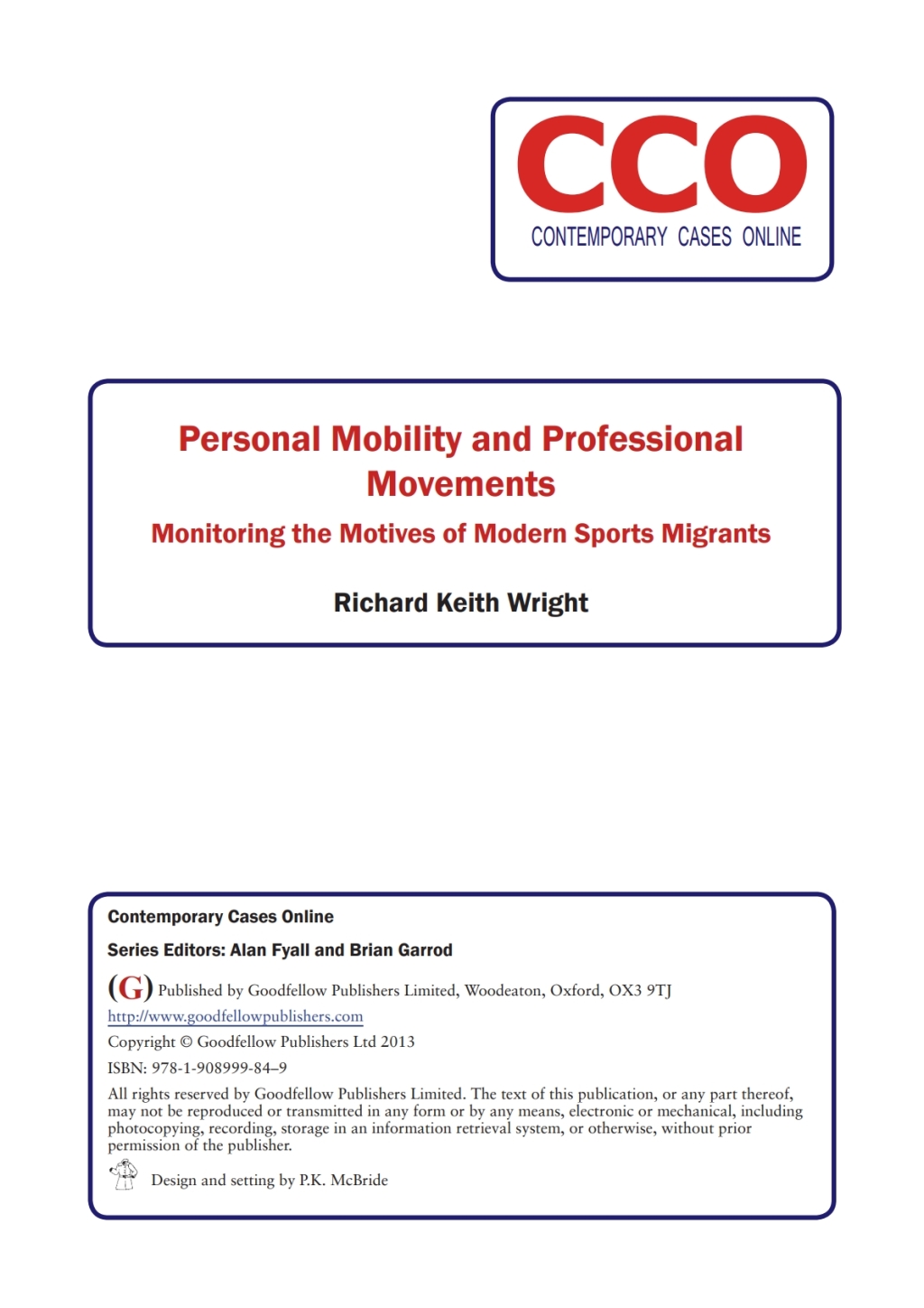 Personal Mobilities & Professional Movements in Sport - (PDF/EPUB Version)