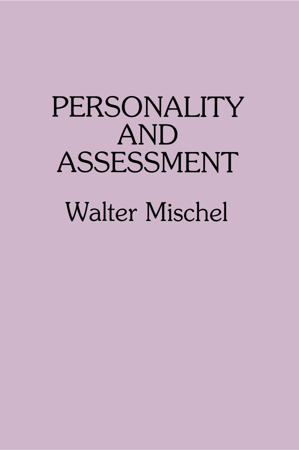 Personality and Assessment 1st Edition â€“ PDF/EPUB Version Downloadable