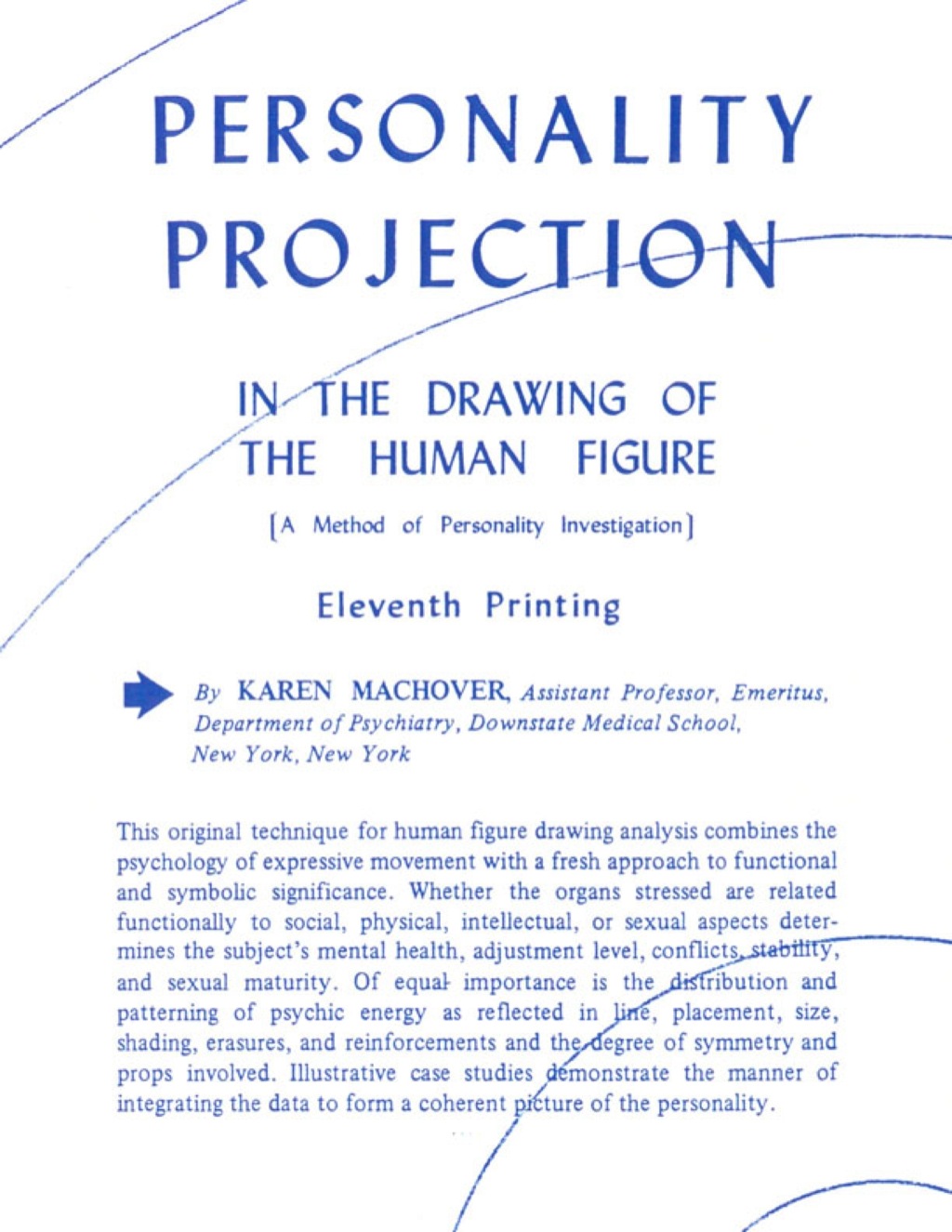 Personality Projection in the Drawing of the Human Figure: A Method of Personality Investigation (11th Ptg.) 1st Edition â€“ PDF/EPUB Version Downloadable