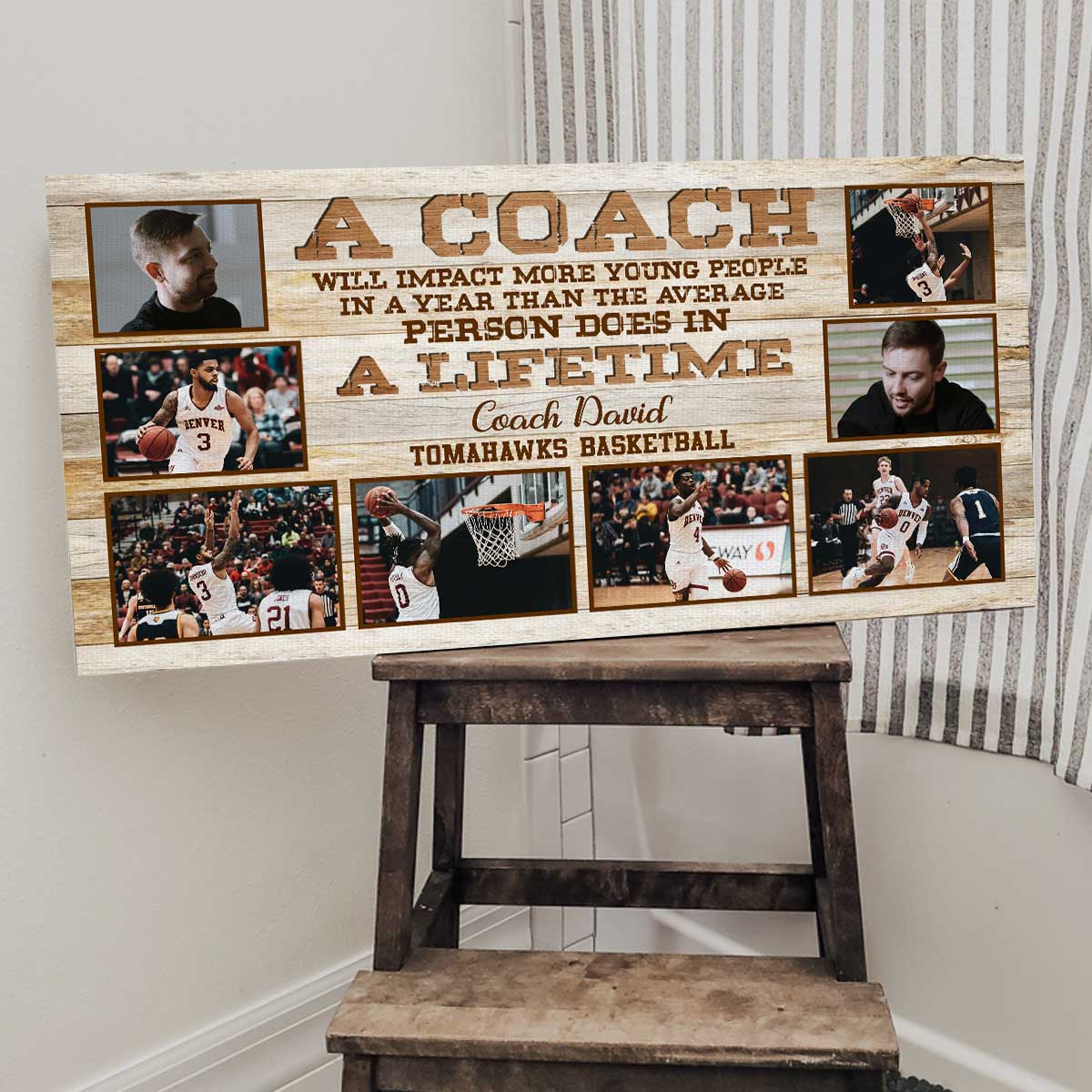 Personalized Coach Gifts, Coach Photo Collage Canvas, End Of Season Coach Gifts, Sport Coach Gifts, Coach Appreciation Gifts