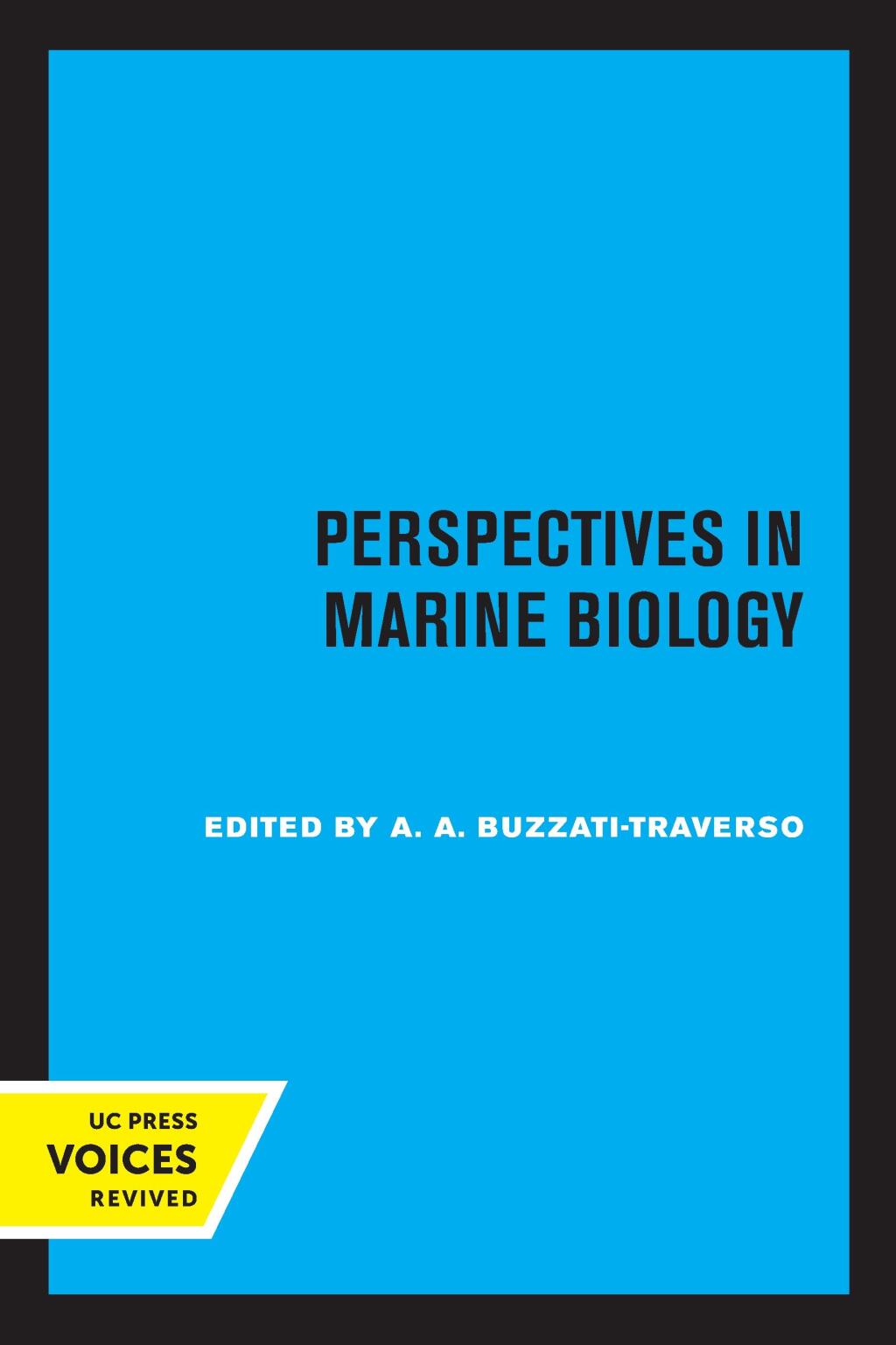 Perspectives in Marine Biology 1st Edition â€“ PDF/EPUB Version Downloadable