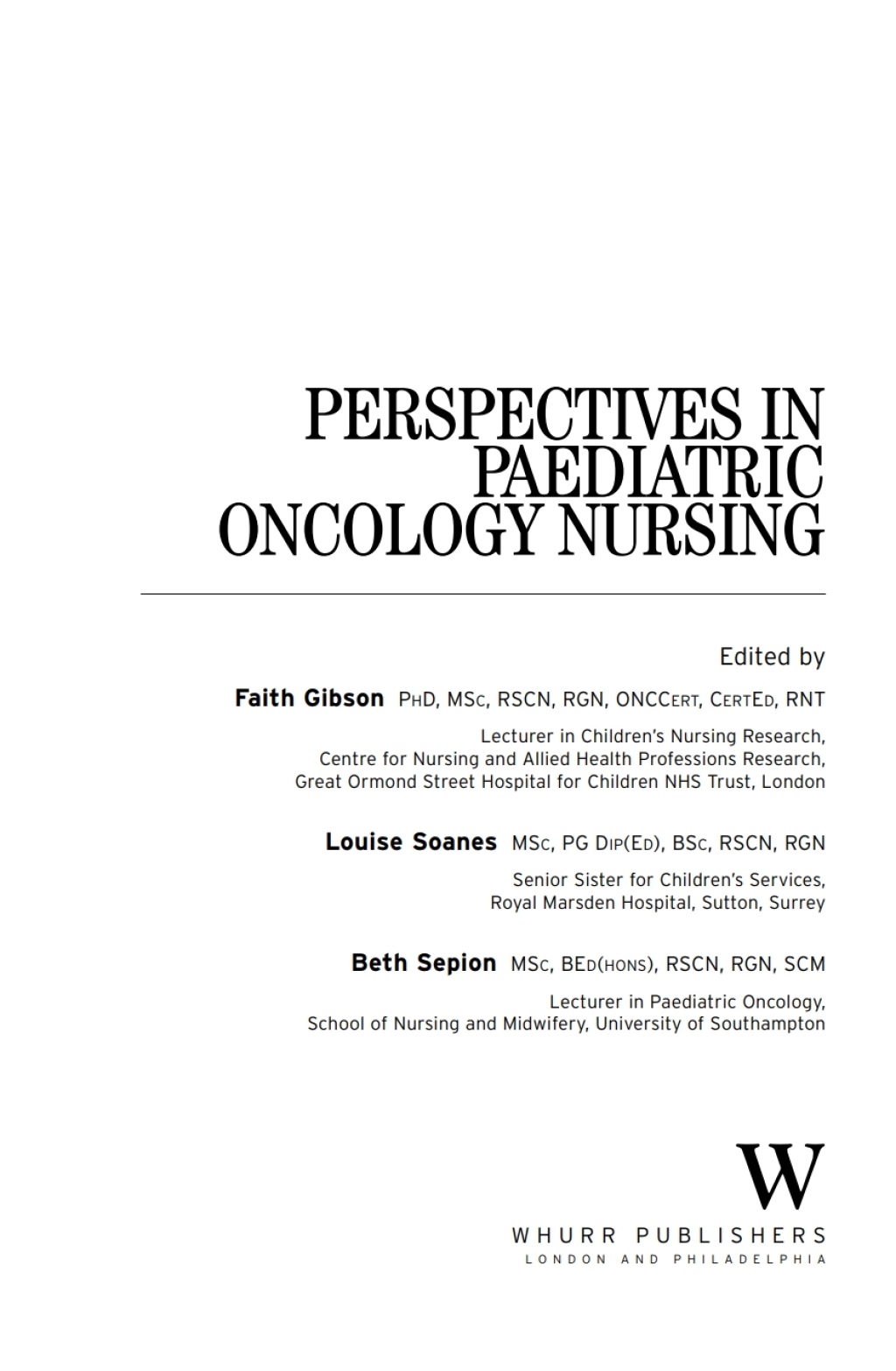 Perspectives in Paediatric Oncology Nursing 1st Edition â€“ PDF/EPUB Version Downloadable