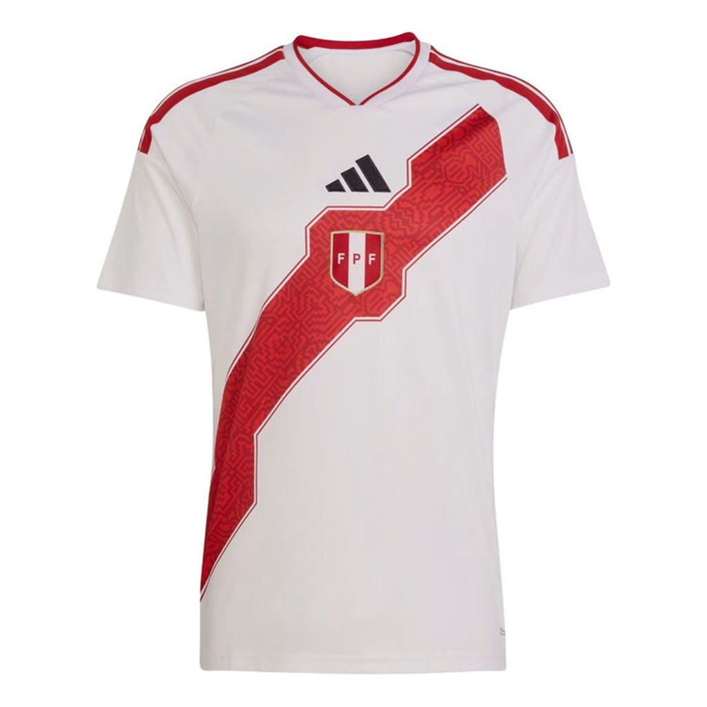 Peru 26 Home Football Shirt White