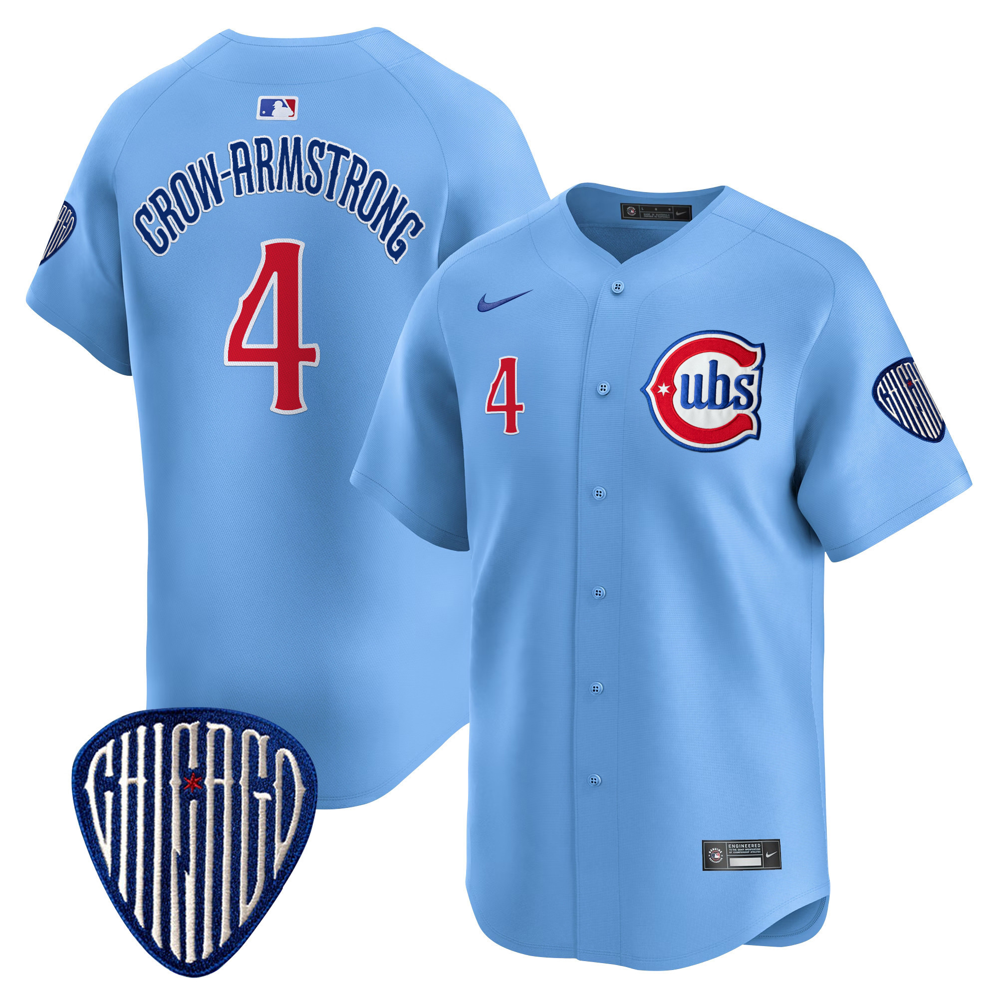 Pete Crow-Armstrong Men's Chicago Cubs Blue Alternate Vapor Premier Limited Blue Jersey - All Stitched