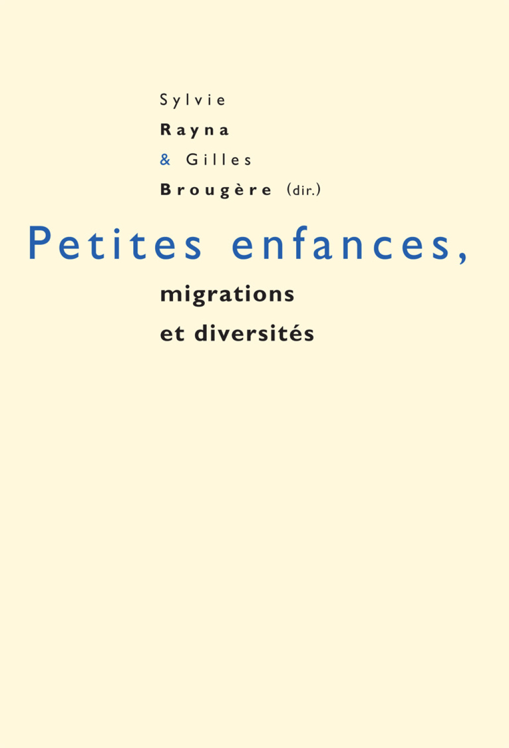 Petites enfances, migrations et diversitÃ©s 1st Edition â€“ PDF/EPUB Version Downloadable