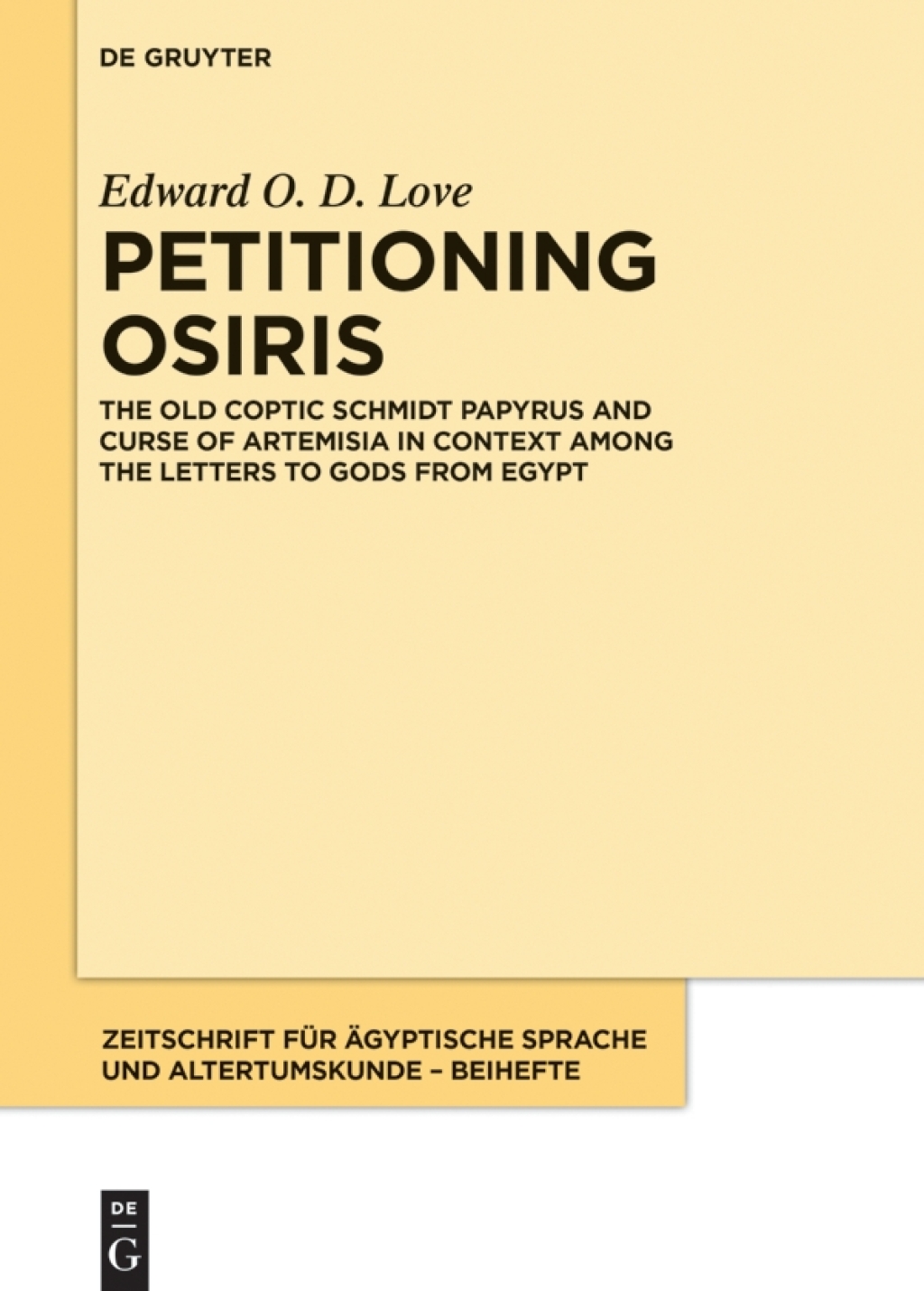 Petitioning Osiris The Old Coptic Schmidt Papyrus and Curse of Artemisia in Context among the Letters to Gods from Egypt 1st Edition â€“ PDF/EPUB Version Downloadable
