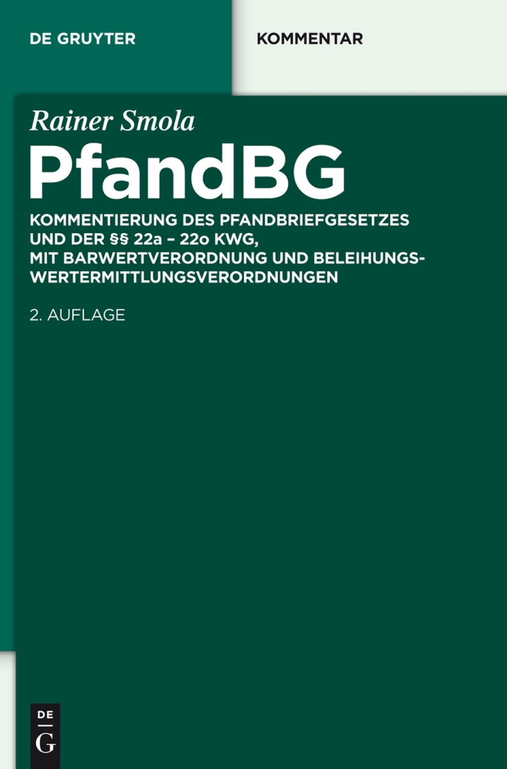 Pfandbriefgesetz 2nd Edition â€“ PDF/EPUB Version Downloadable
