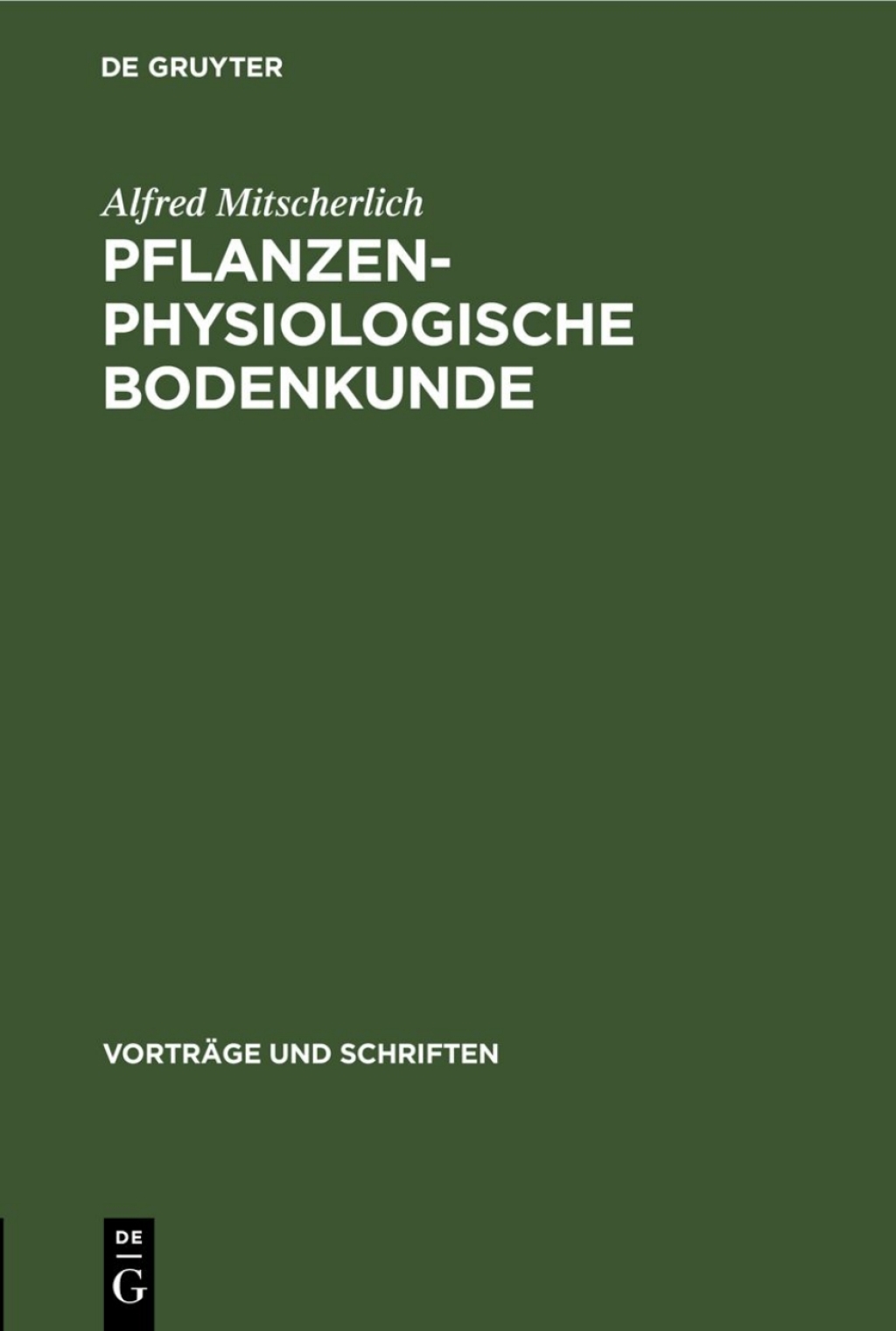 Pflanzenphysiologische Bodenkunde 1st Edition â€“ PDF/EPUB Version Downloadable