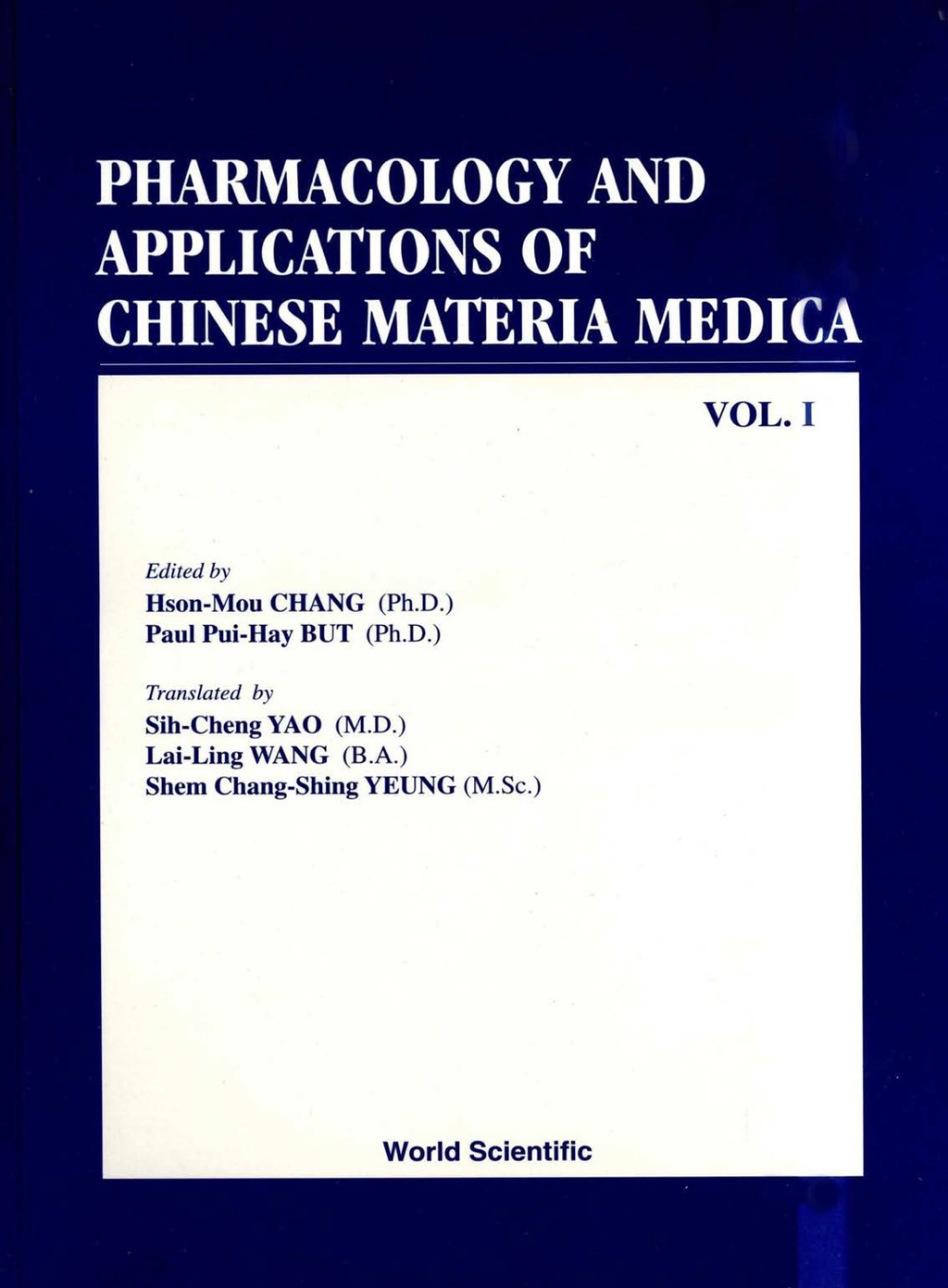 PHARM & APPLN OF CHINESE MATERIA MED(V1) (Volume I)  â€“ PDF/EPUB Version Downloadable