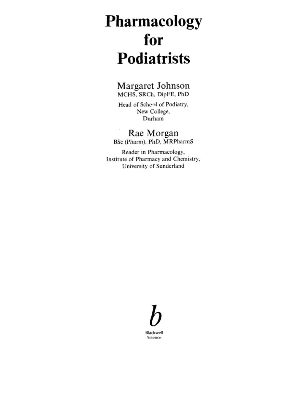 Pharmacology for Podiatrists 1st Edition â€“ PDF/EPUB Version Downloadable