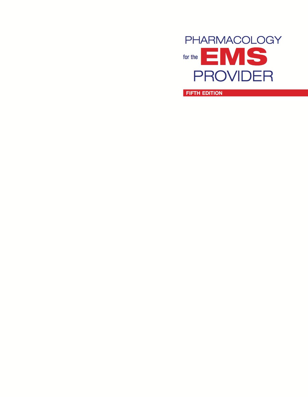 Pharmacology for the EMS Provider 5th Edition â€“ PDF/EPUB Version Downloadable