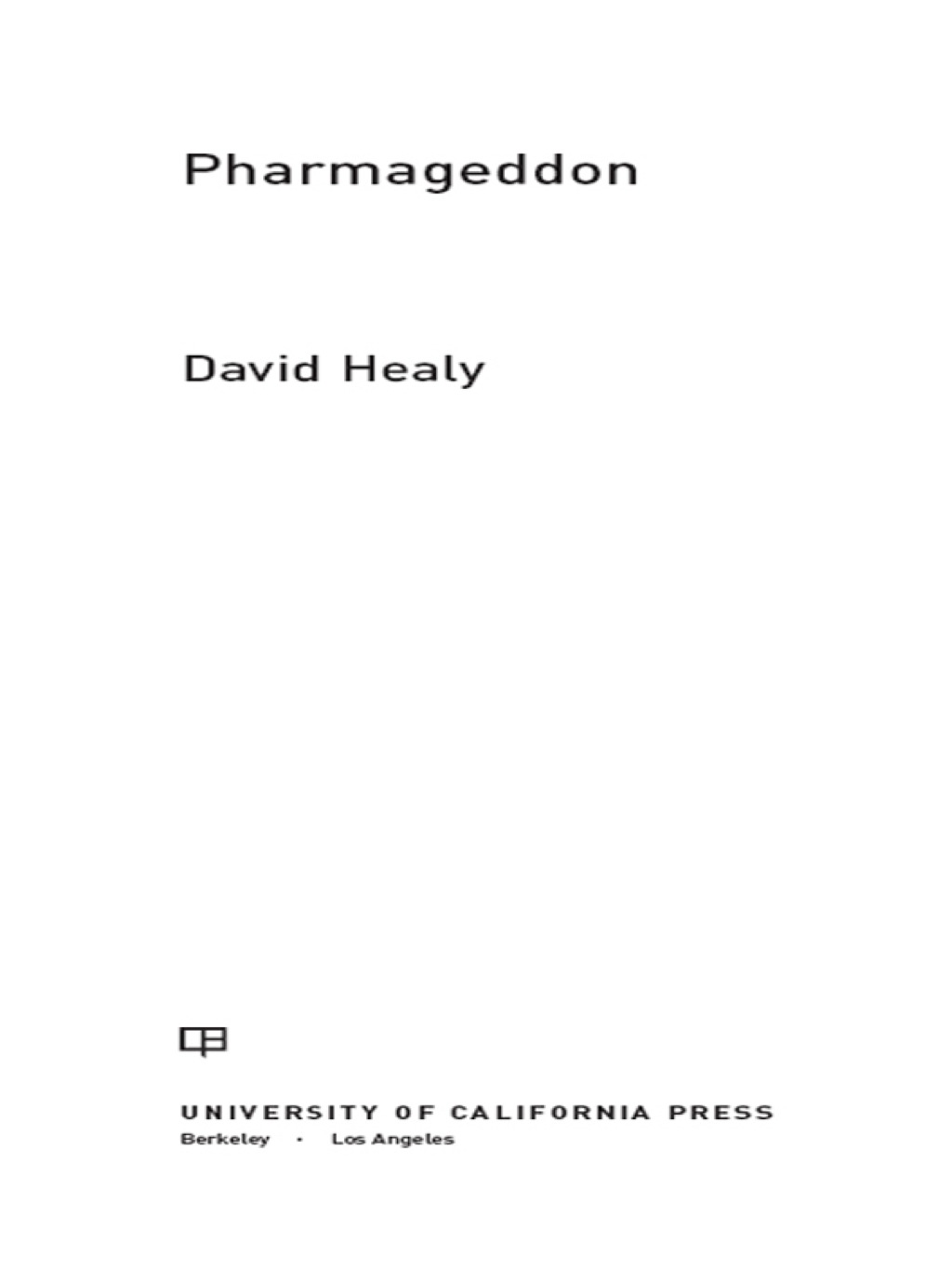 Pharmageddon 1st Edition - (PDF/EPUB Version)