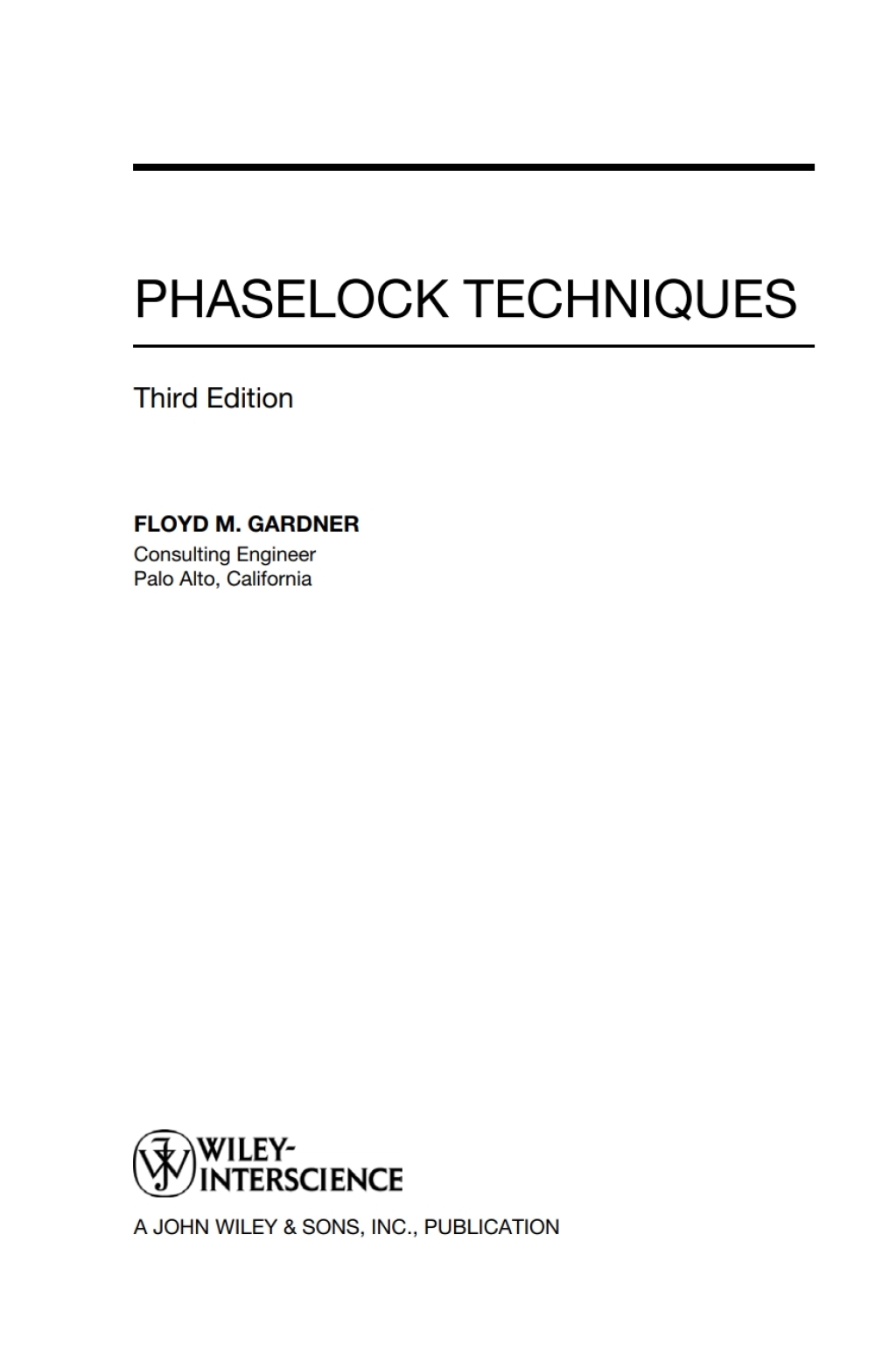 Phaselock Techniques 3rd Edition â€“ PDF/EPUB Version Downloadable