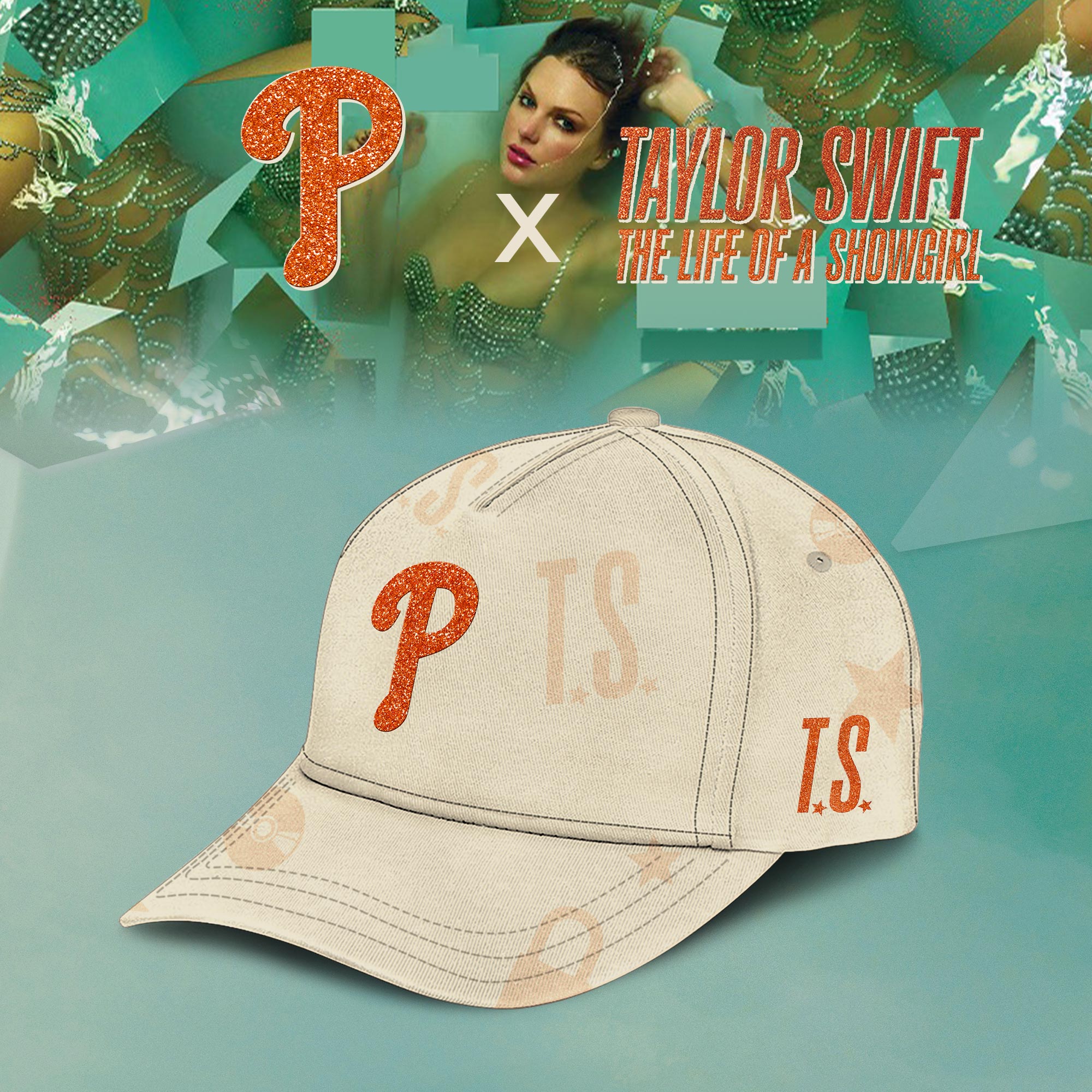 Philadelphia Phillies MLB x Taylor Swift â€œThe Life of a Showgirlâ€ 2025 Limited Editions Cap