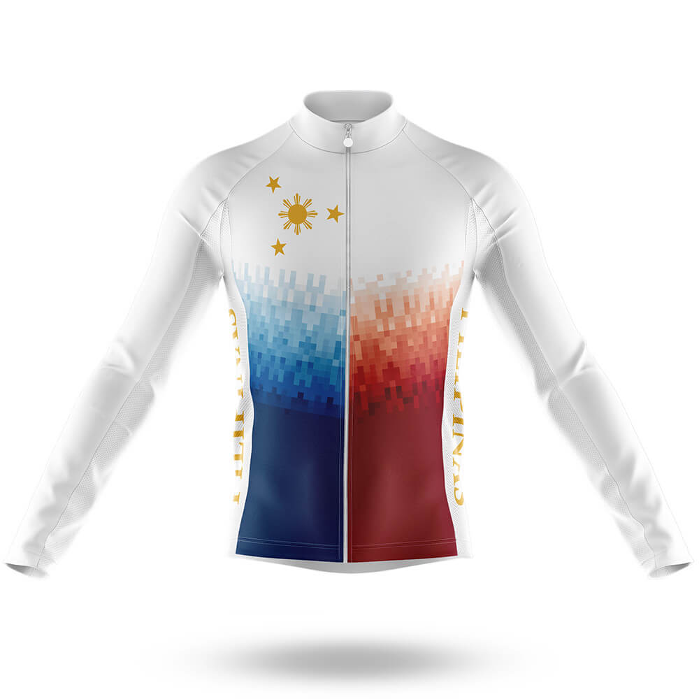 Philippines Flag V3 - Men's Cycling Long Sleeve Jersey