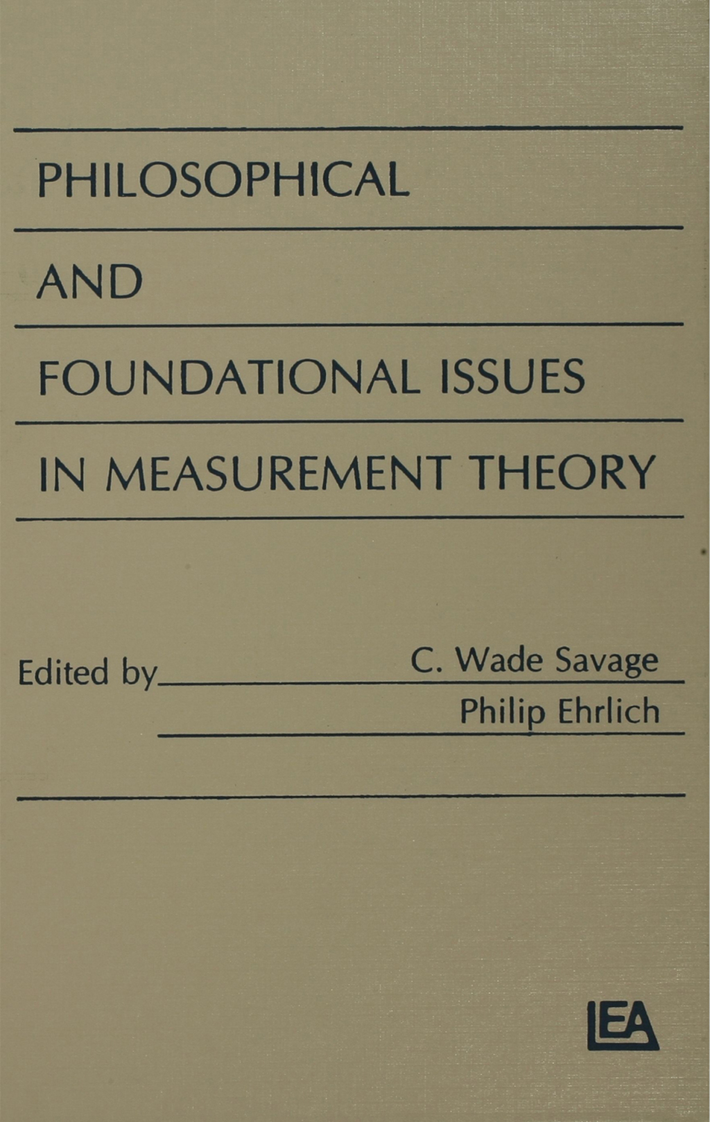 Philosophical and Foundational Issues in Measurement Theory 1st Edition â€“ PDF/EPUB Version Downloadable