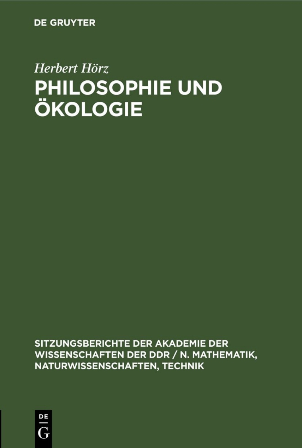 Philosophie und Ã–kologie 1st Edition â€“ PDF/EPUB Version Downloadable